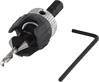 wolfcraft 2544000 Foret avec Fraisoir - Avec Butée de Profondeur - Pré-perçage et Fraisage