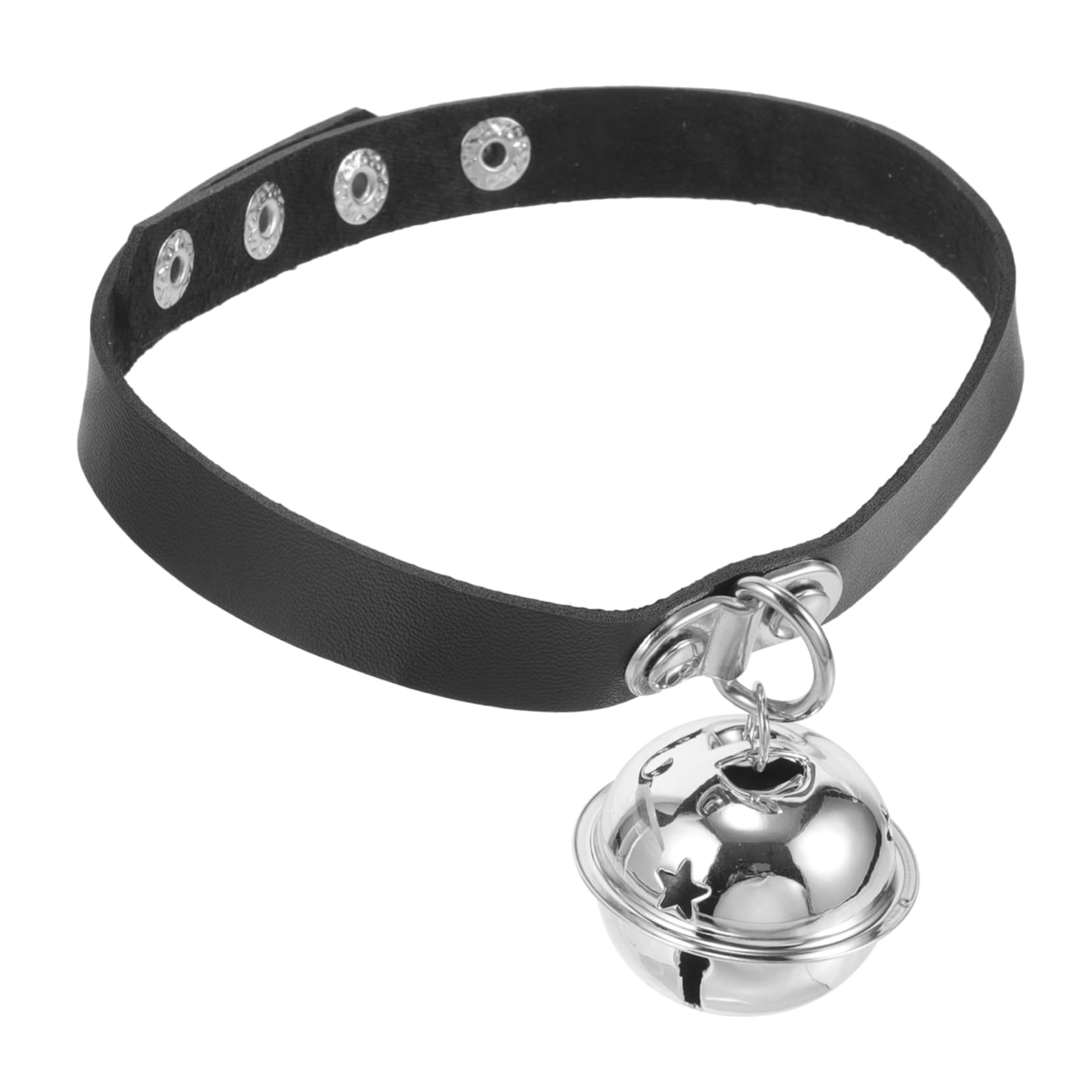 COLLBATH Adorable Collier pour Chiot avec Clochette en PU Robuste Et Réglable pour Un Usage Quotidien Et des Fêtes