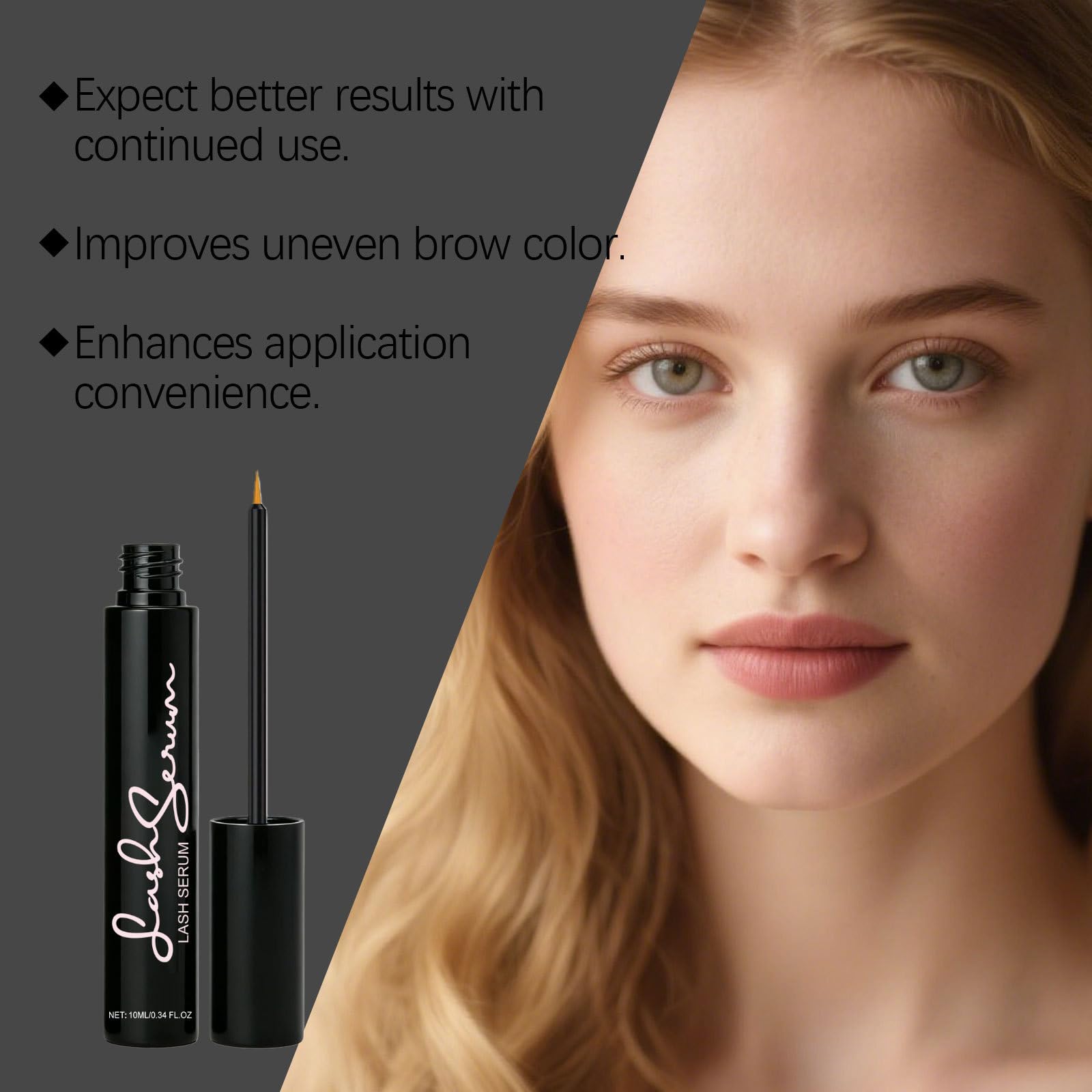 Sinsnlashes Wimpernserum – Fortgeschrittene Formel Eyelash Serum ohne Hormone für Wimpernwachstum – natürlich, vegan (3 Stück)