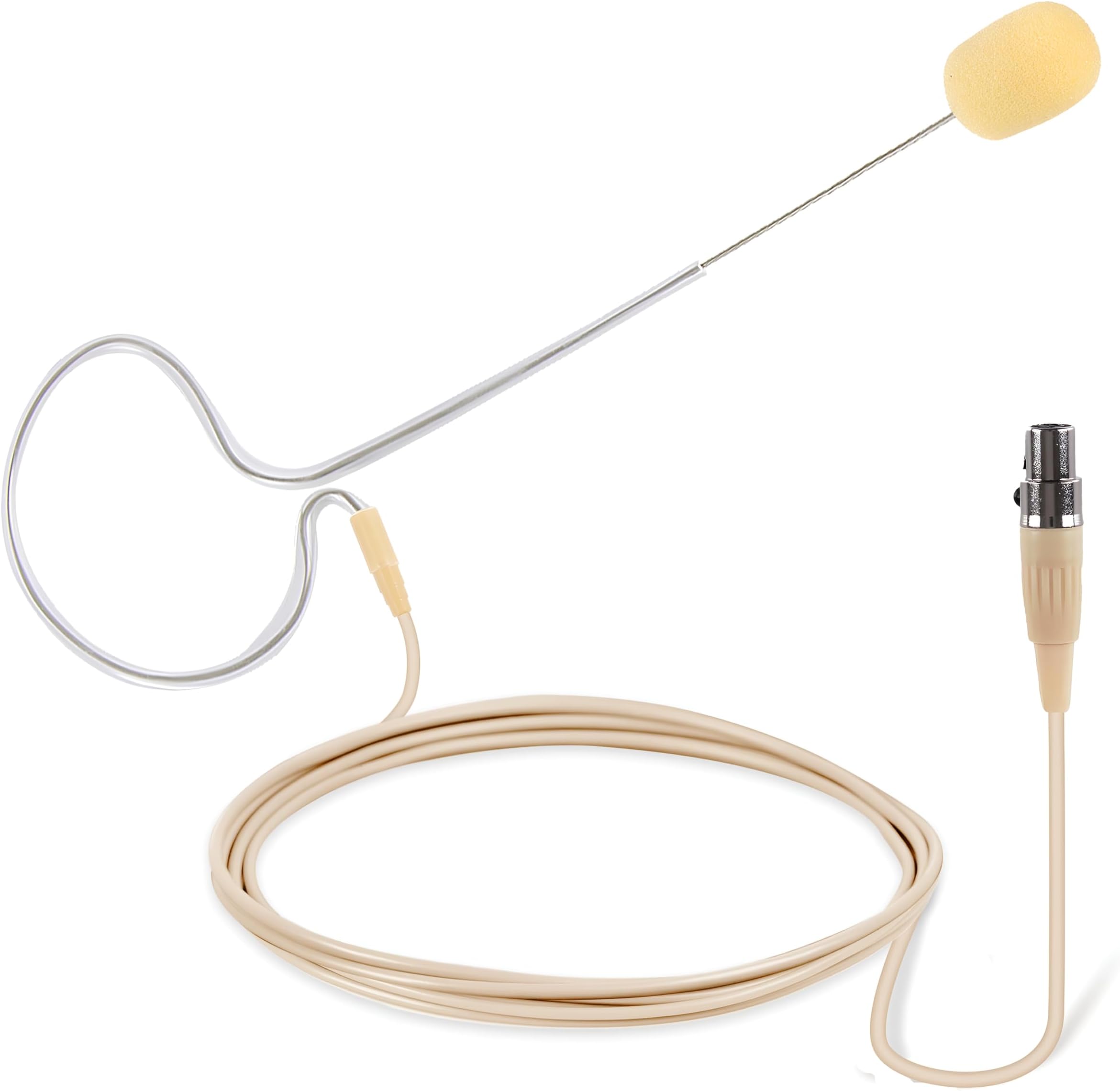 PylePro PMEMS10 In-Ear Mini XLR Omni-Directional Condenser Microphone, Grey