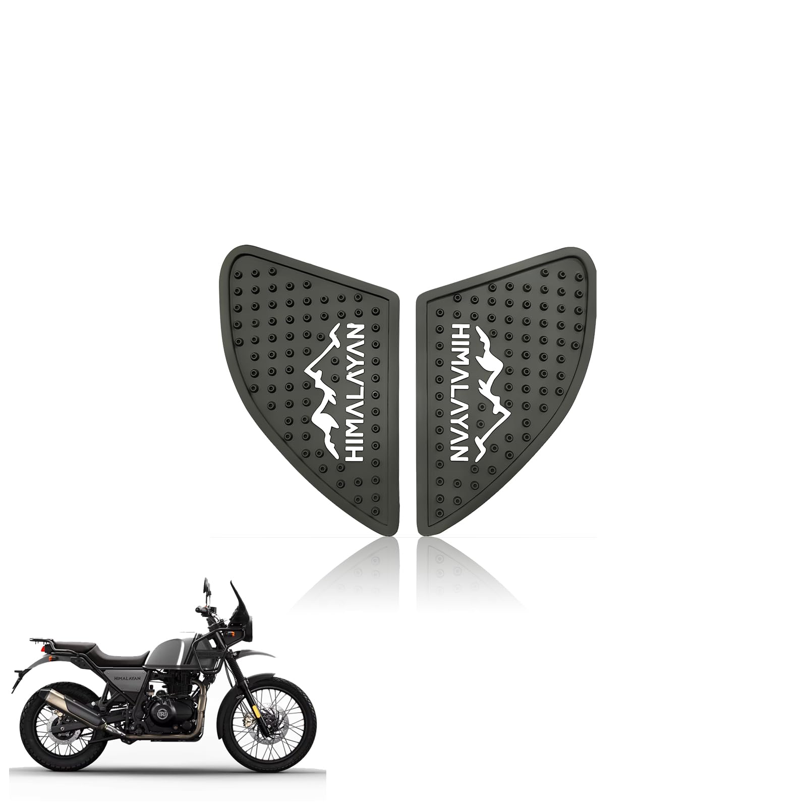 MOTO GENIUS Himalayan Tank Pads | Premium Tank Protection Pads |Anti-Slip and Scratch-Resistant Design |Stylish and Durable for Himalayan BS3/BS4/BS6BS/SCRAM (Black)-image-37