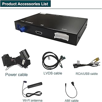 Ninetom Wireless CarPlay Android Auto Retrofit Kit for 2009-2017 Audi A4 A5 Q5 S4 S5 with 3GMMI, Support Mirror Link, Backup Camera, YouTube, Original Car Function