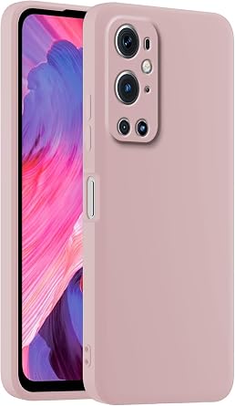 Colorful Silicone Phone Case Cover, Suitable for OnePlus 9 Pro 6.7" - Sand Powder