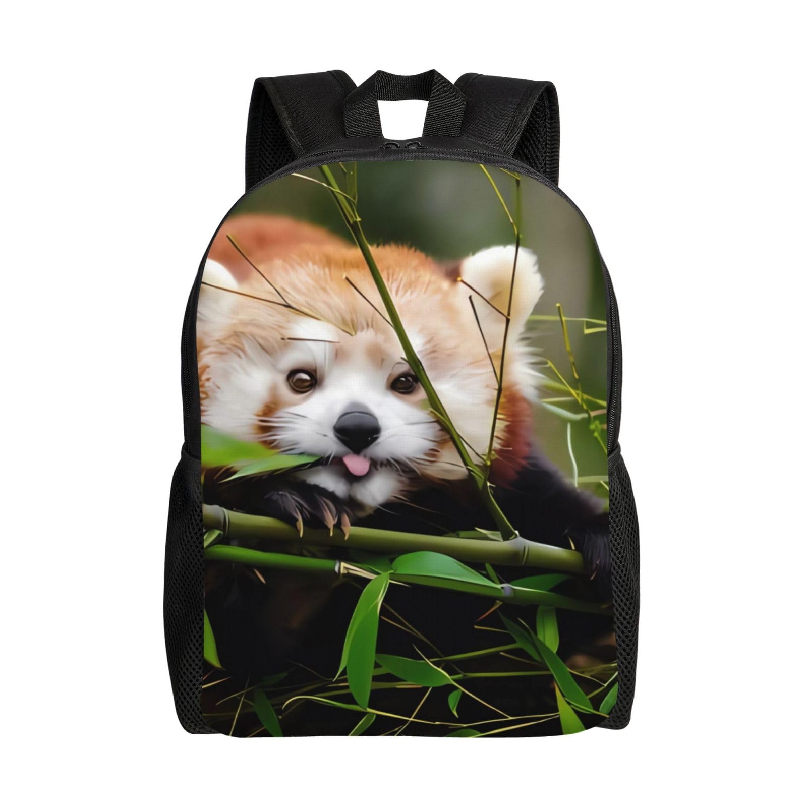WiNwon Little Red Panda Printed School Backpack Lightweight School College Bookbag Casual Student Travel Laptop Daypack