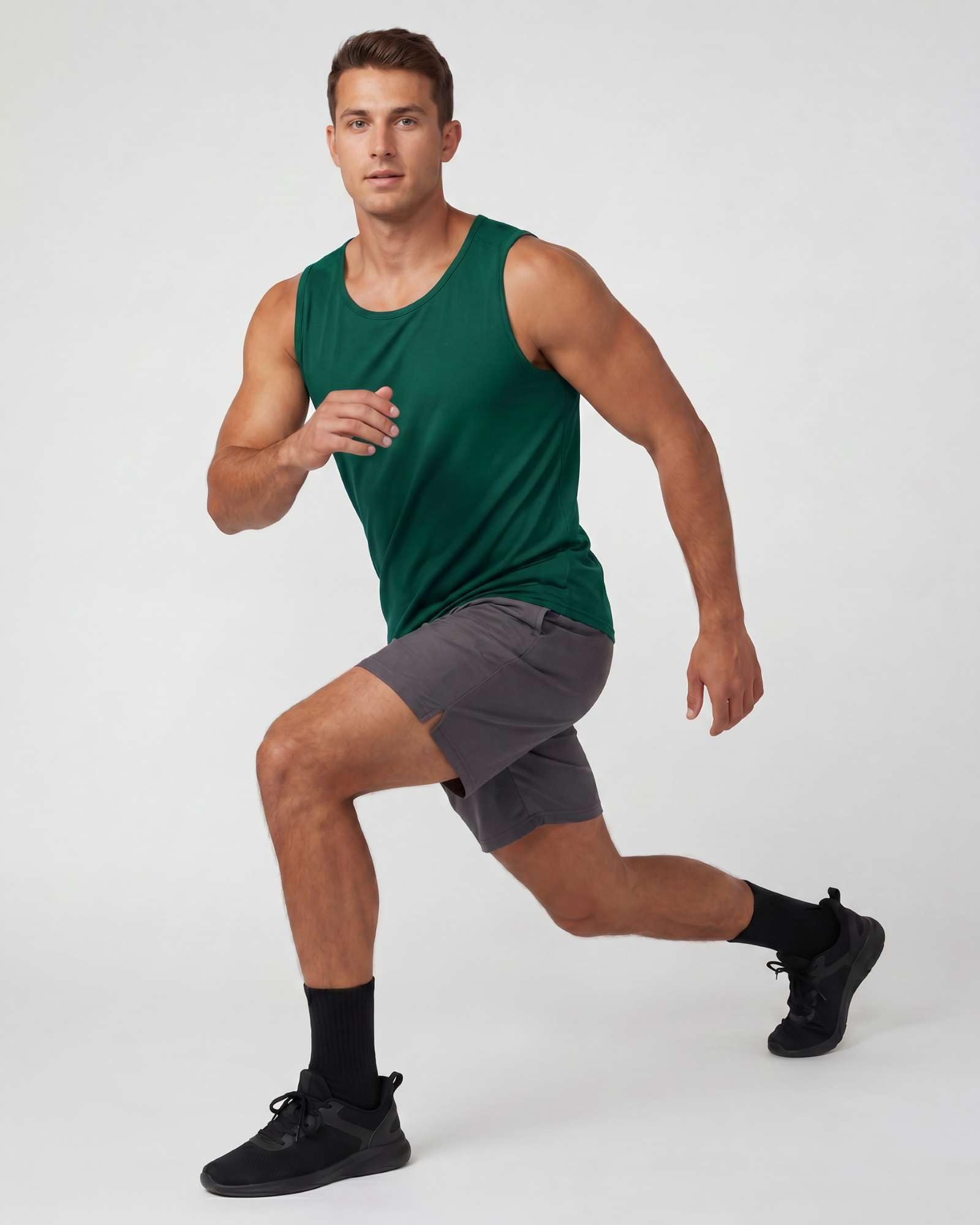 Real Essentials 5er-Pack: Herren Dry-Fit Muskel-Tanktop ärmellose Shirts Workout Tees Athletic Gym (groß und groß erhältlich)