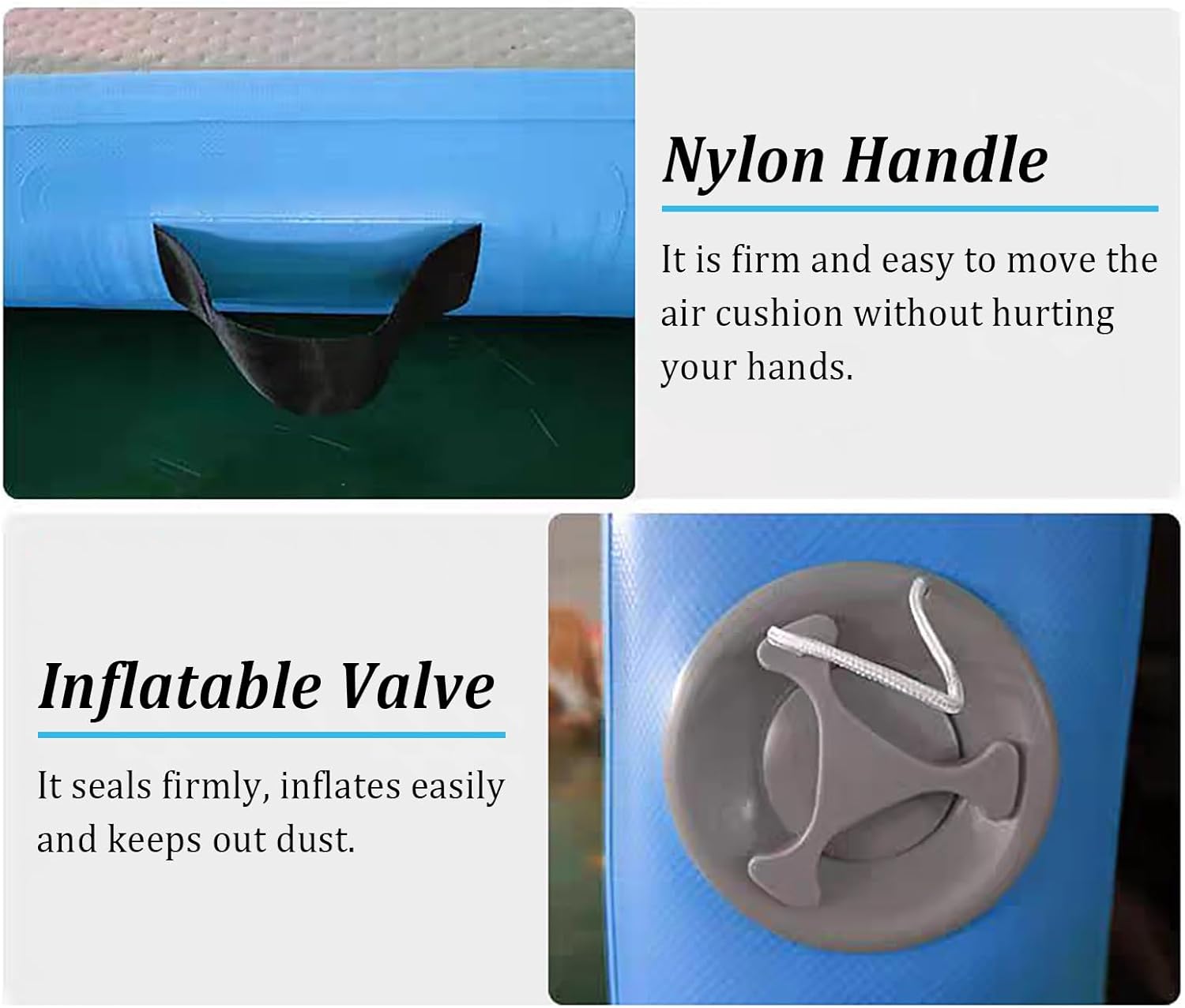 Dog Boat Ladder Inflatable Water Ramp, Stable Dogs Pool Exit Floating Platform Blue, Small/Large Dogs Float Ladder, Safe Puppy Kayak(Blue-A)