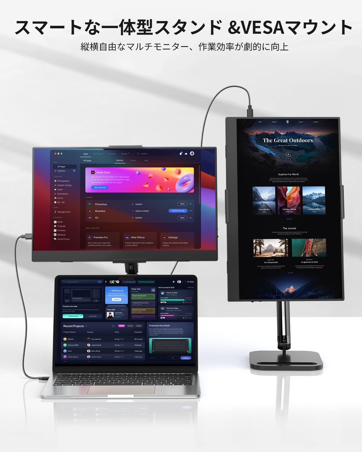 Amazon.co.jp: モバイルモニター 15.6インチ UPERFECT モバイル
