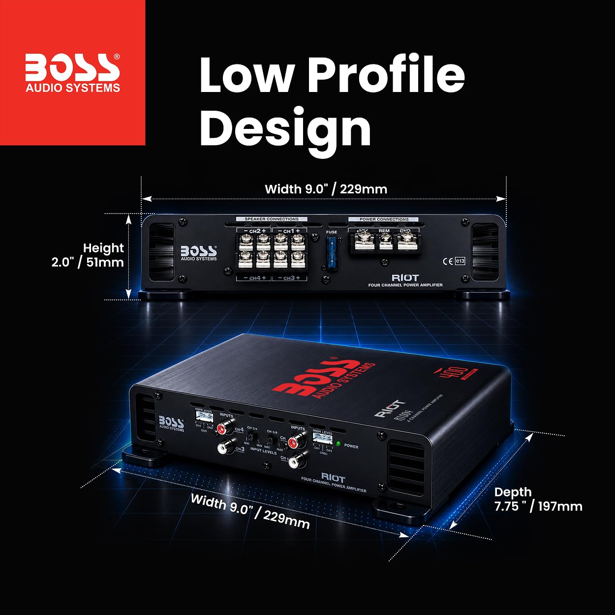 Amazon.com: BOSS Audio Systems R1004 Riot Series 4 Channel