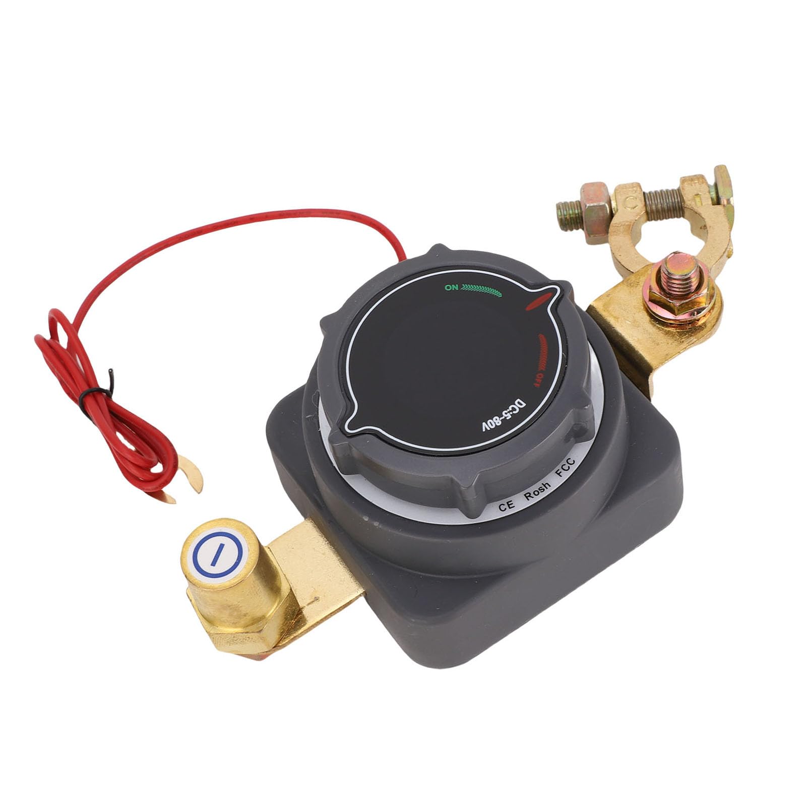 Interruttore Torvex, isolatore dell'interruttore di disconnessione della batteria con display digitale della tensione, interruzione dell'alimentazione per veicoli per auto, yacht