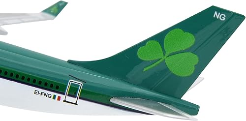 Miniatura 8 de TANG DYNASTY 1400 Air Bus A330-300 Irlanda AER Lingus Metal Avión Modelo Avión Modelo Avión de Juguete (Verde)