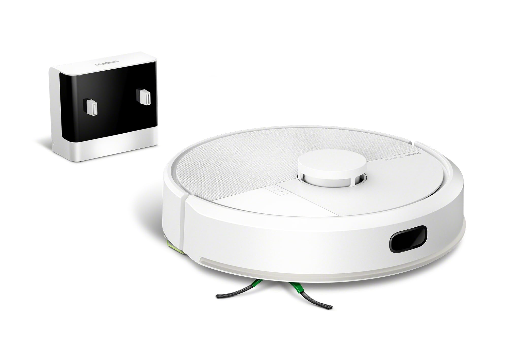 iRobot Roomba 105 Combo, Robot Aspirapolvere Lavapavimenti, Pulizia a 4 Fasi, Navigazione ClearView LiDAR, Rilevamento di Tappeti/Moquette, Pulizia Mirata, Controllo tramite App, Bianco