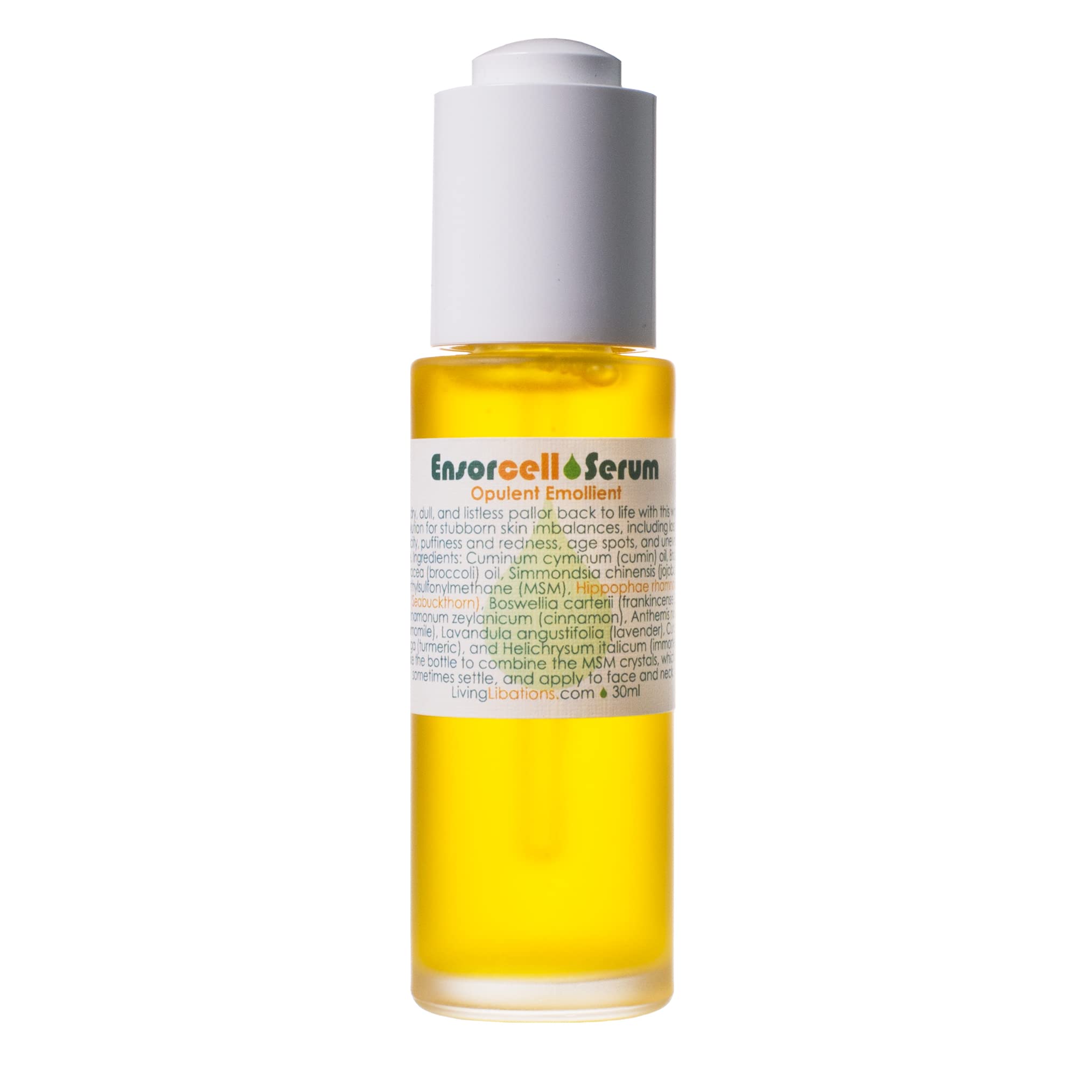 Living Libations - Organic Rejuvenating Ensorcell Face Serum | Natural, Plant-Based, Clean Beauty (1 oz | 30 ml)