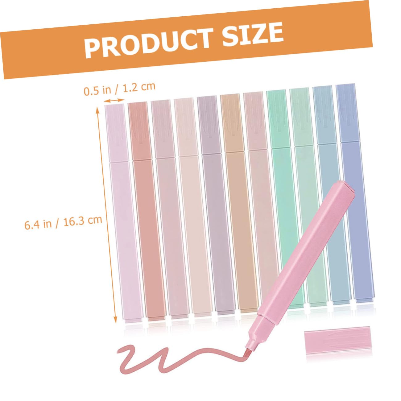 SHINEOFI 24pezzi Evidenziatori Doppia Estremità Portatili Di Penne Colorate Pratiche Per Scrapbooking e Uso Domestico Pigmenti Base d Acqua Duraturi e Colori Intensi
