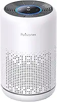 Purificador de ar HEPA para quarto – filtra odores de pelos de pelos – Portátil com esponja de fragrância – Modo de suspensão e controle de velocidade – AC300 (branco)