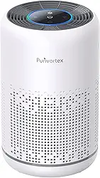 Purificador de ar HEPA para quarto – filtra odores de pelos de pelos – Portátil com esponja de fragrância – Modo de suspensão e controle de velocidade – AC300 (branco)