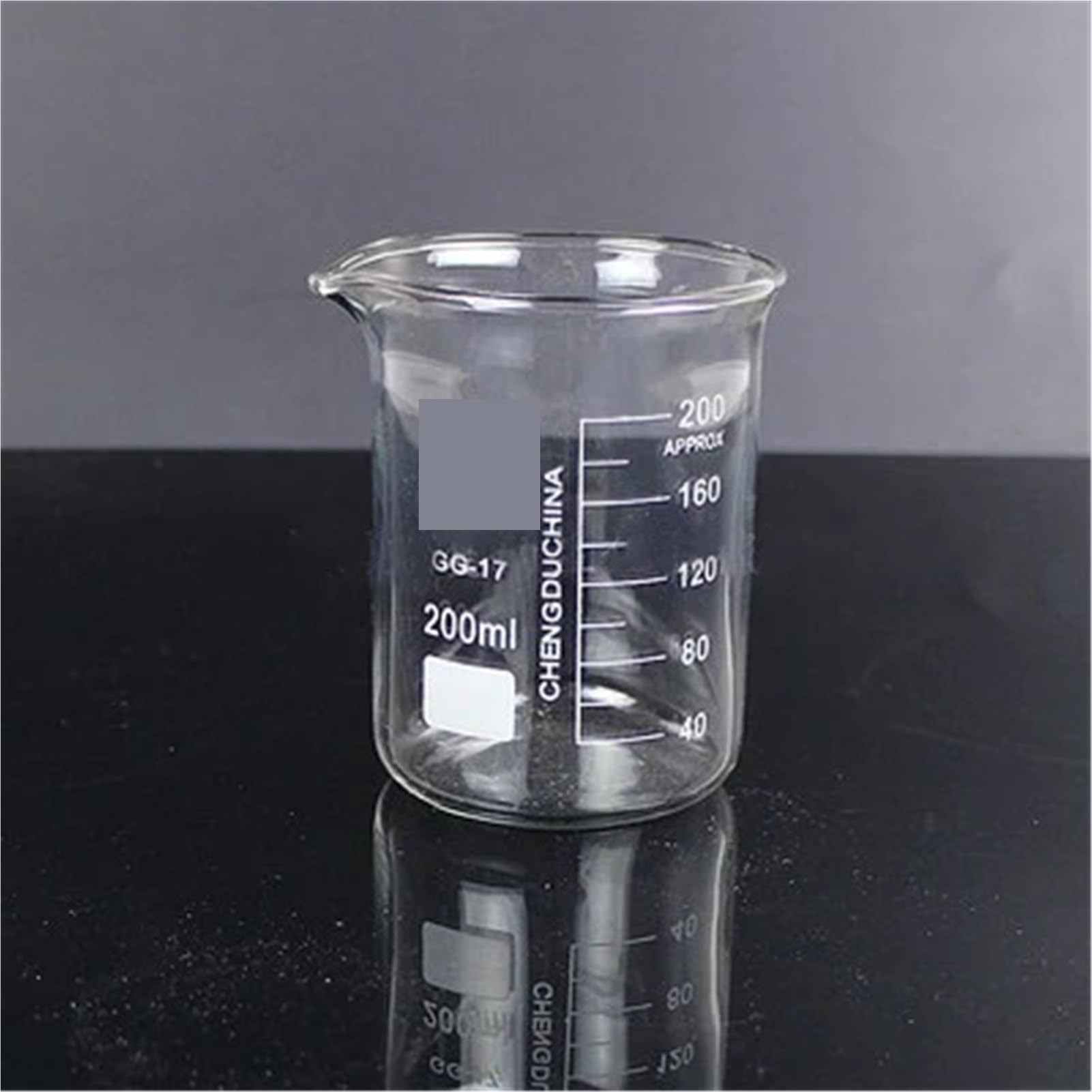 Vasos de precipitados de Vidrio de borosilicato (100 ml, 200 ml, 500 ml, 1000 ml): Material de Laboratorio Resistente al Calor for experimentos de química.