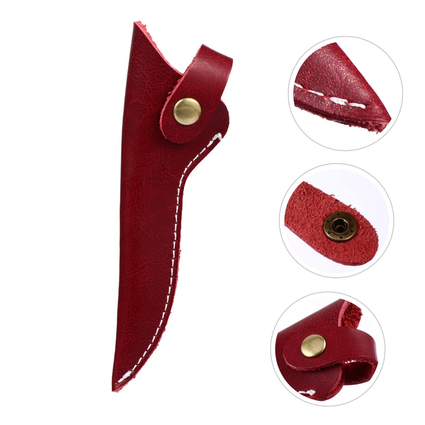 Beatifufu Leather Hair Shears Bag Scissor Cover for Hair Stylist Barber Scissor Case Scissors Pouch