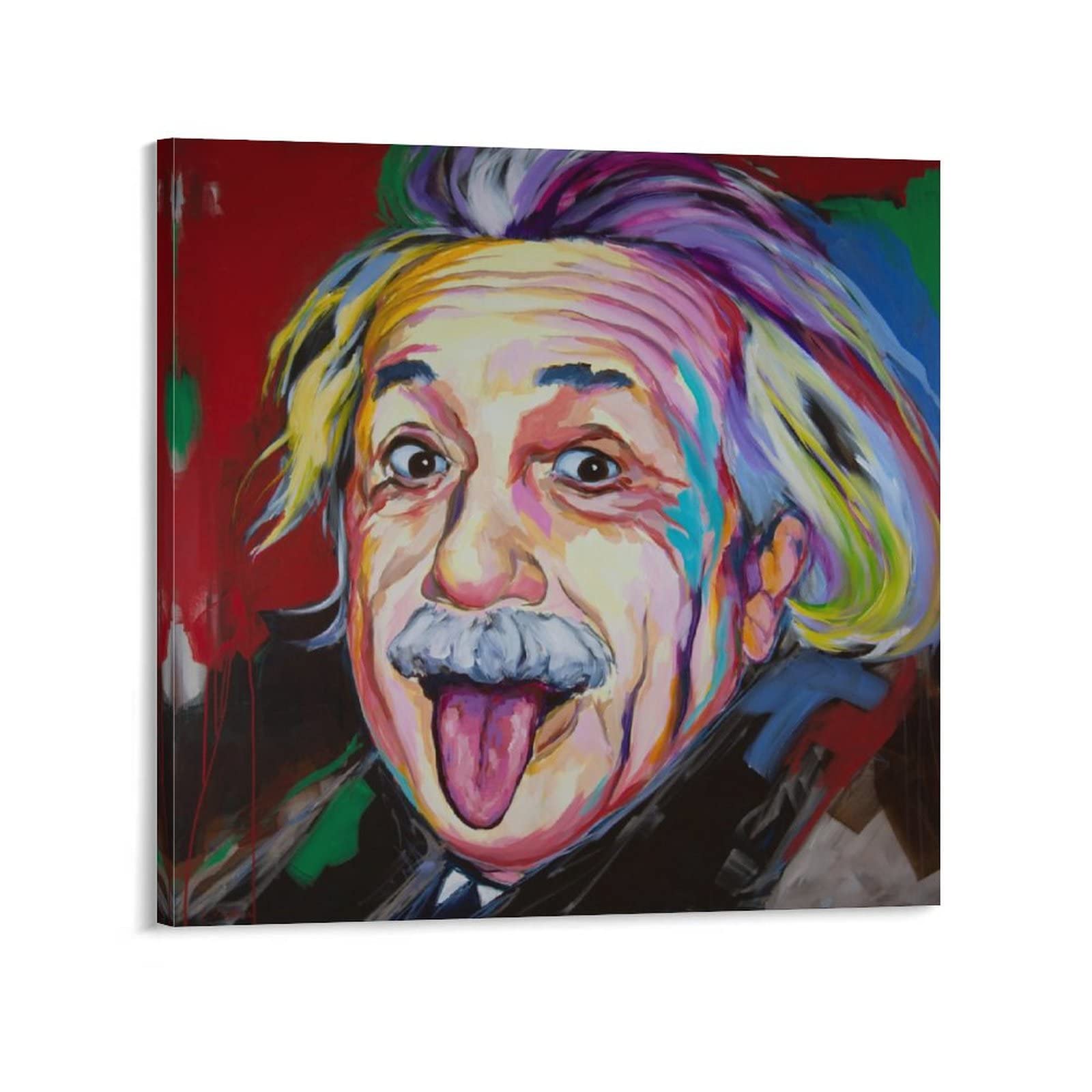 Amazon.co.jp: アルベルト・アインシュタイン舌出しアートポスター