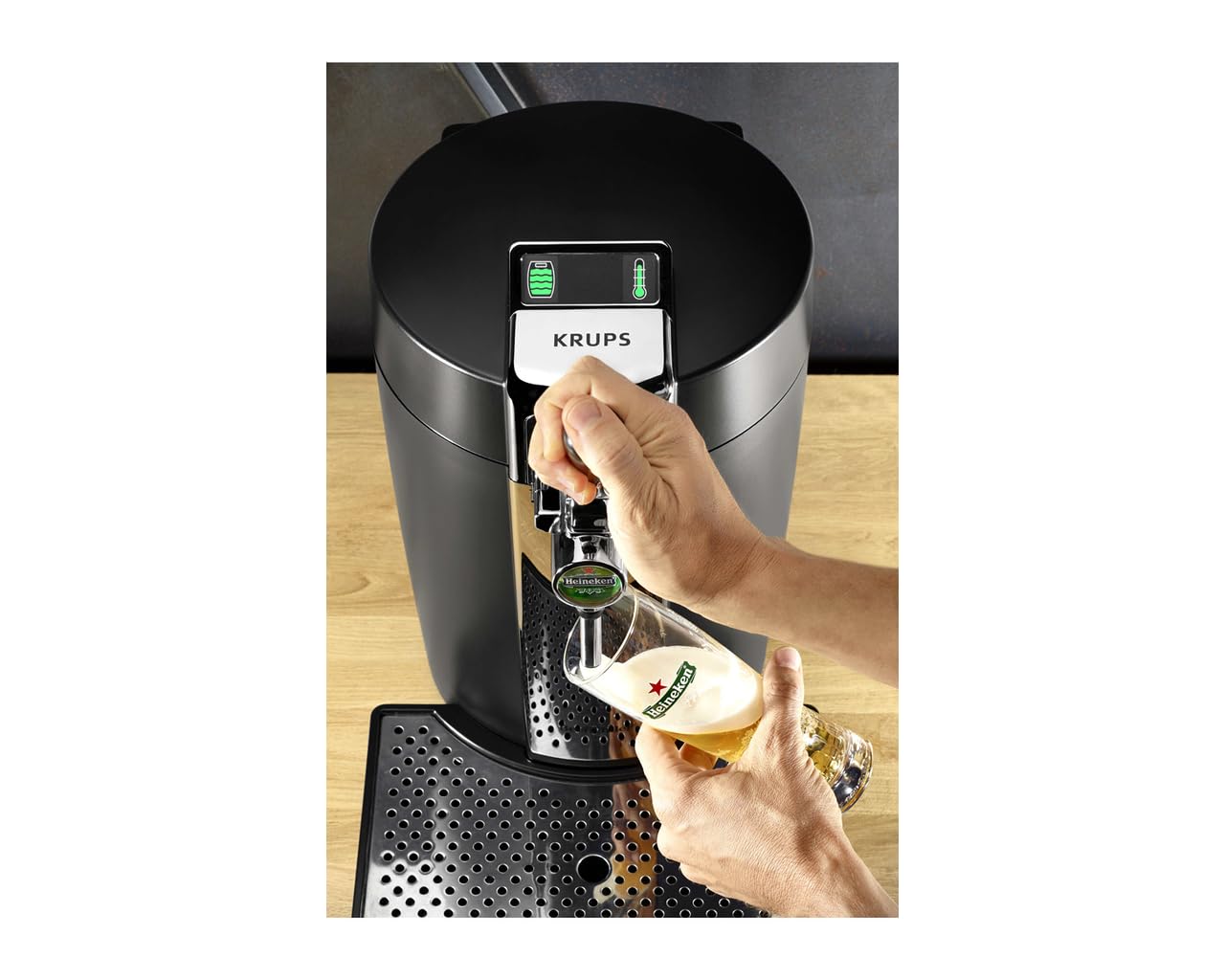 Krups YY2932FD 5L distributeur de bière – (6,65 kg, 300 x 490 x 460 mm, 70 W)