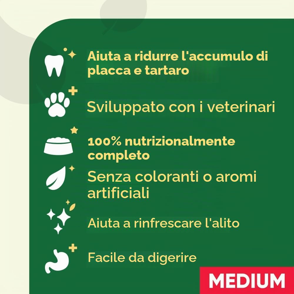 Greenies Snack Dental Regular para Perros da 11kg a 22kg - Pacco in 6 x Bolsa a 340g (2,04 kg)
