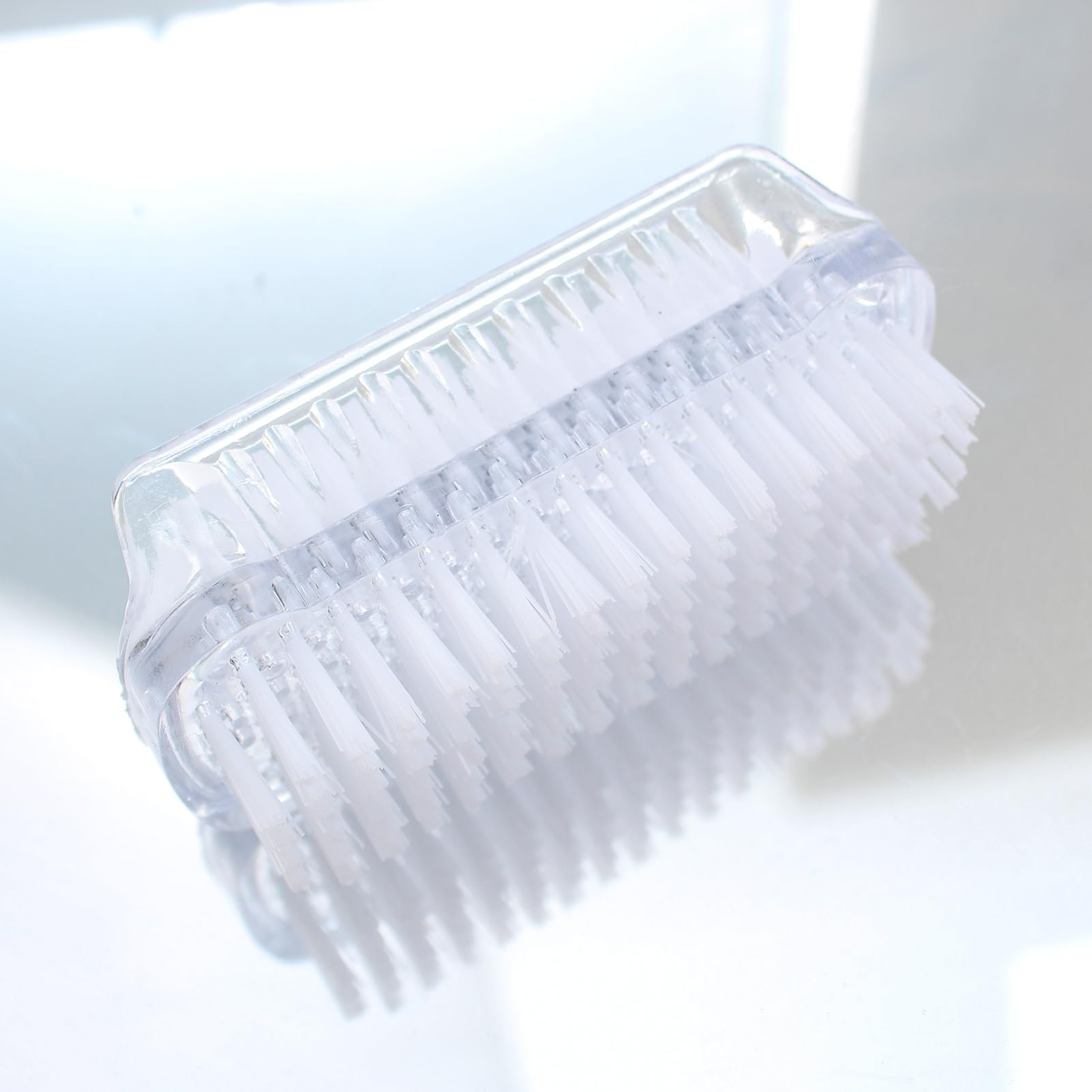 2 PCS Spazzola Per Unghie,spazzolino per unghie mani,Spazzole per la Pulizia plastica,Universale,Per Pulizia di mani Delle Unghie(Bianco)