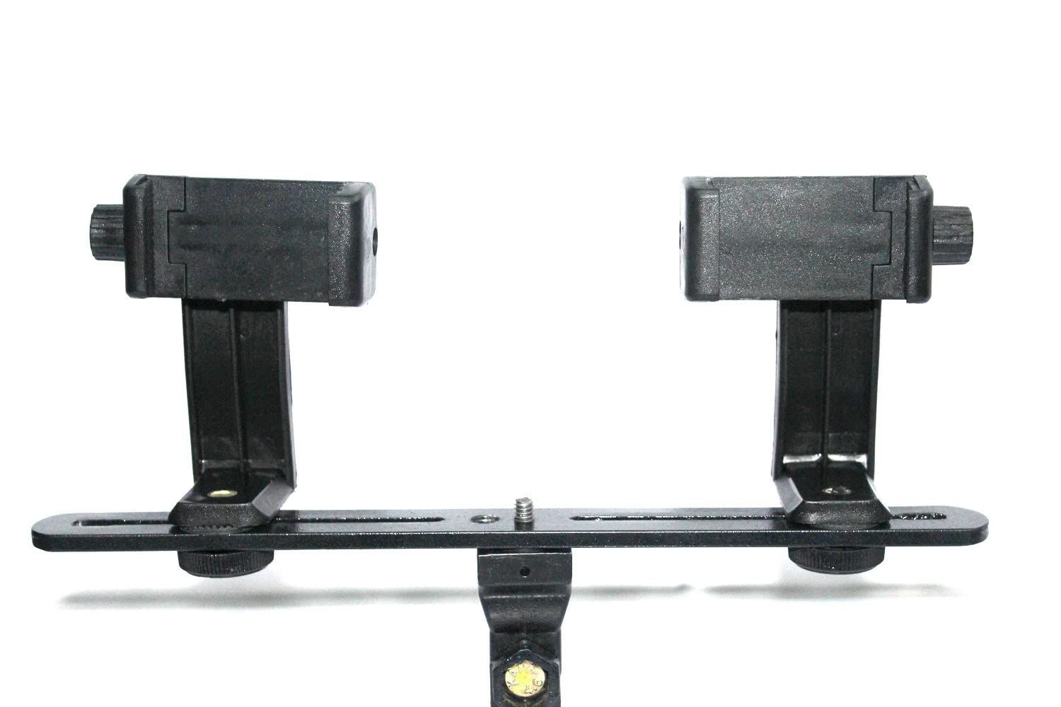 SHOPEE Dual 360 Degree Mobile Clip Clipper Vertical Bracket Tripod Mount Adapter with Twin 1/4″ Screw and Holder for 2 Cameras Compatible for Photography, Studio, LED Light, Stand, Tripod, DSLR SHOPEE Dual 360 Degree Mobile Clip Clipper Vertical Bracket Tripod Mount Adapter with Twin 1/4″ Screw and Holder for 2 Cameras Compatible for Photography, Studio, LED Light, Stand, Tripod, DSLR