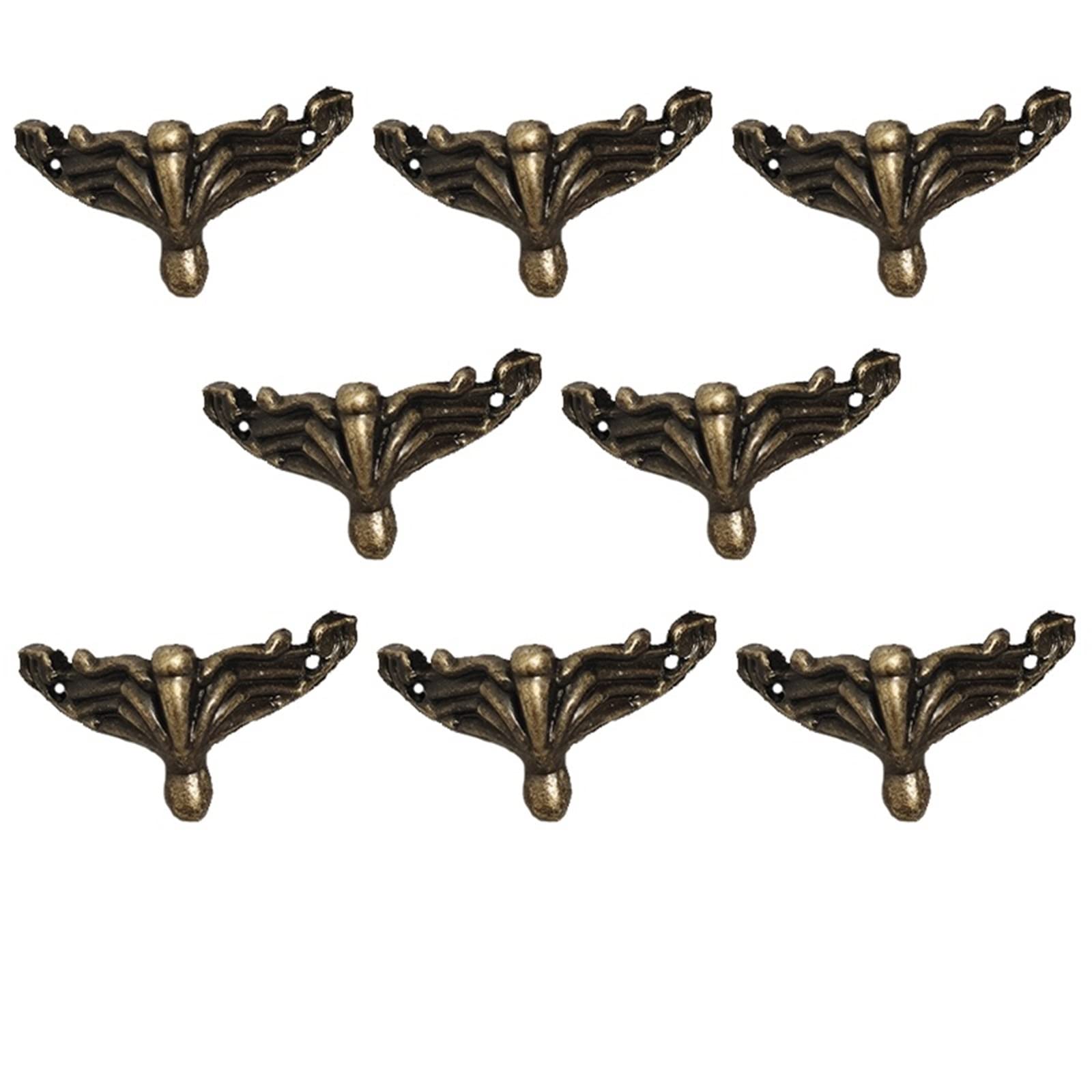 Jambe coin protecteur 37 * 20mm pour quincaillerie de boîte 8 pièces