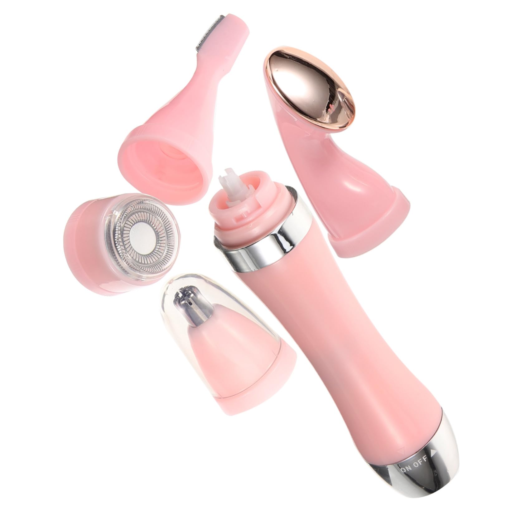 Rasoio Elettrico per Donna Epilatore per Viso e Corpo con Testine di Rasatura Rimuove Peli Superflui e Calli Strumenti di Bellezza senza Fili