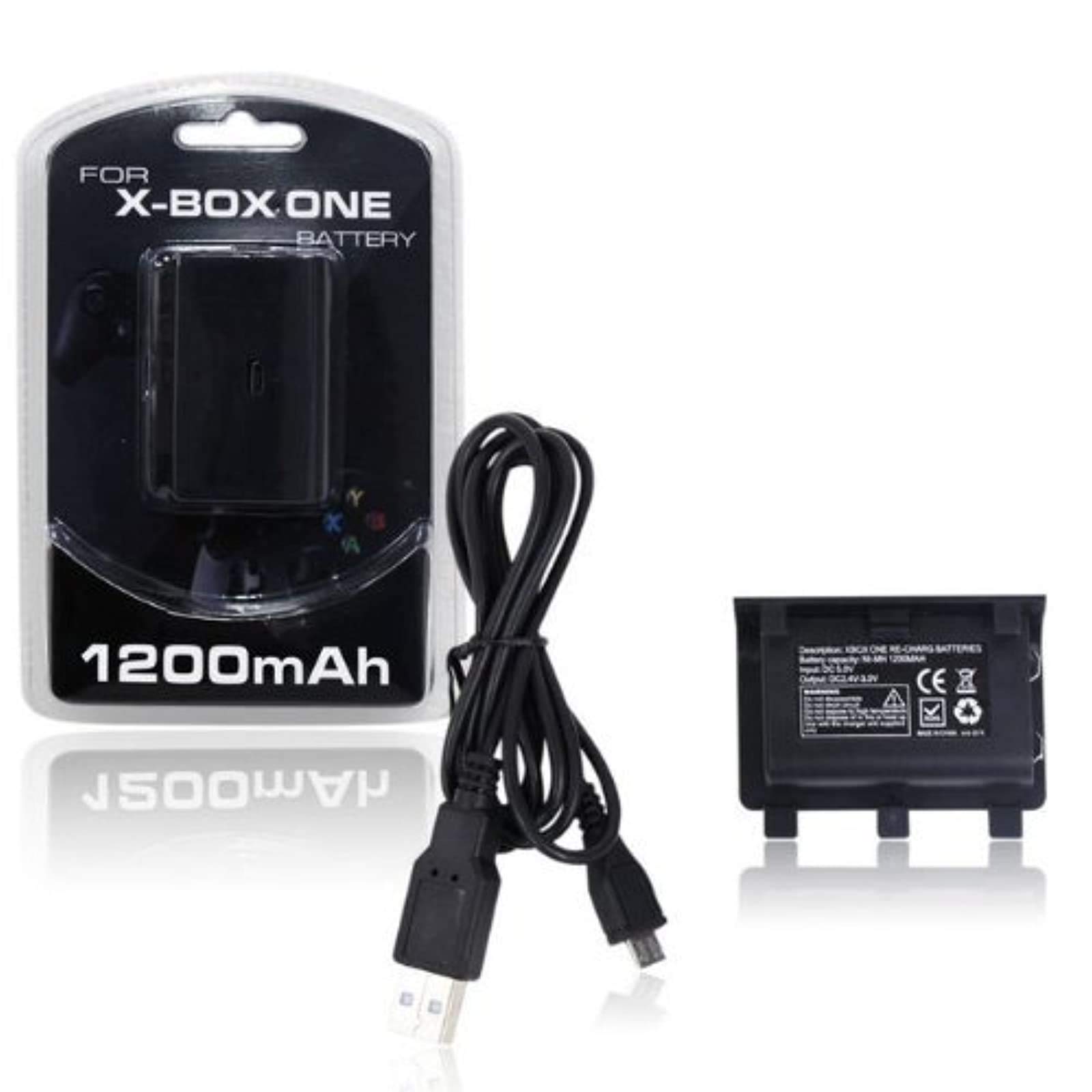 Xbox One Rechargeable Controller Battery kit - Plug and Play -1200 mAh