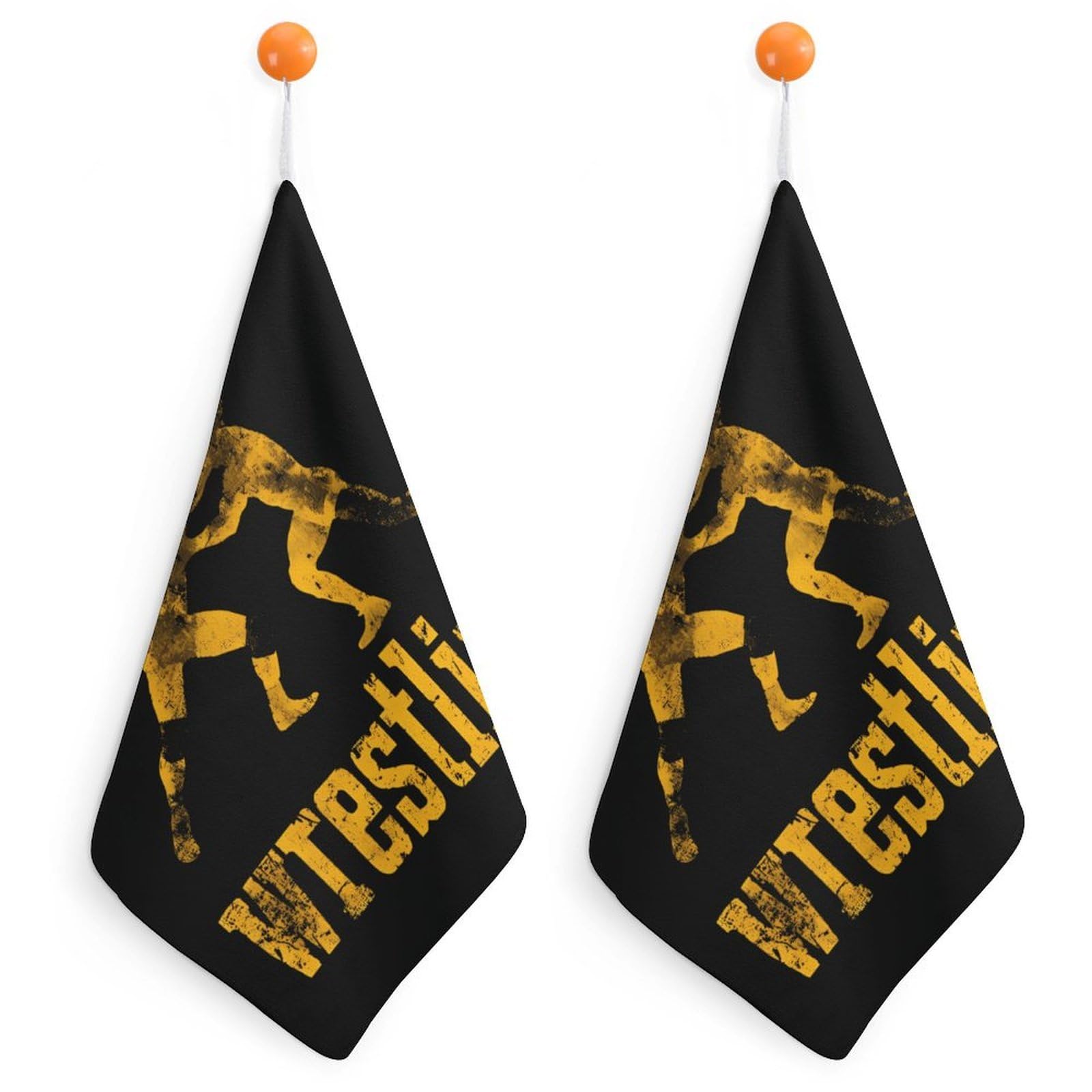 TXFBTRFSA Wrestling Hand Towels with Hanging Loop Kitchen Towel Handkerchiefs Cleaning Cloths