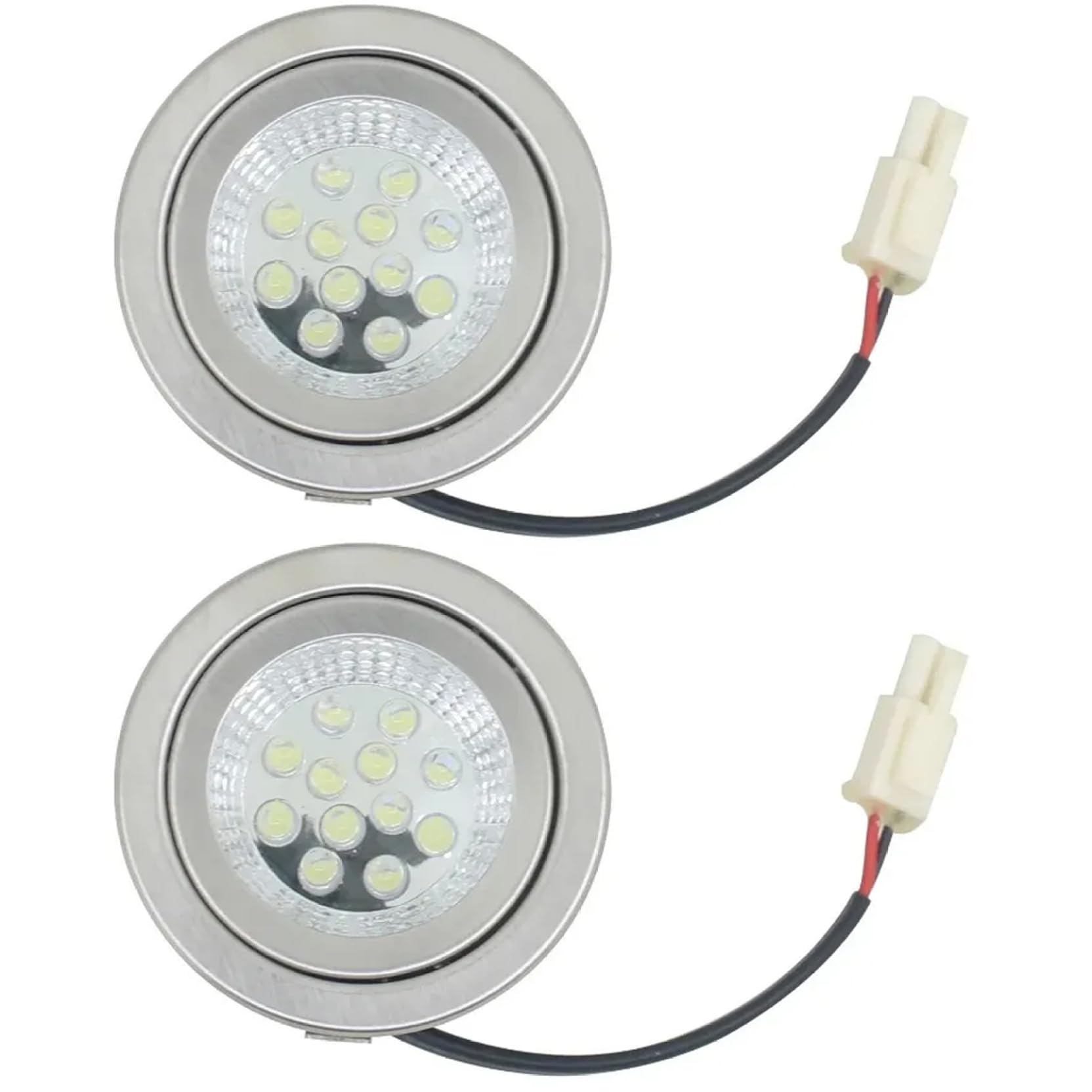 Takingup Rv Led Lights Interior 12V, 2Pcs 3W 24V Cooker Range Hood Light Bulbs with EL Connector - Energy Saving Kitchen Cooker Bulbs Replacement