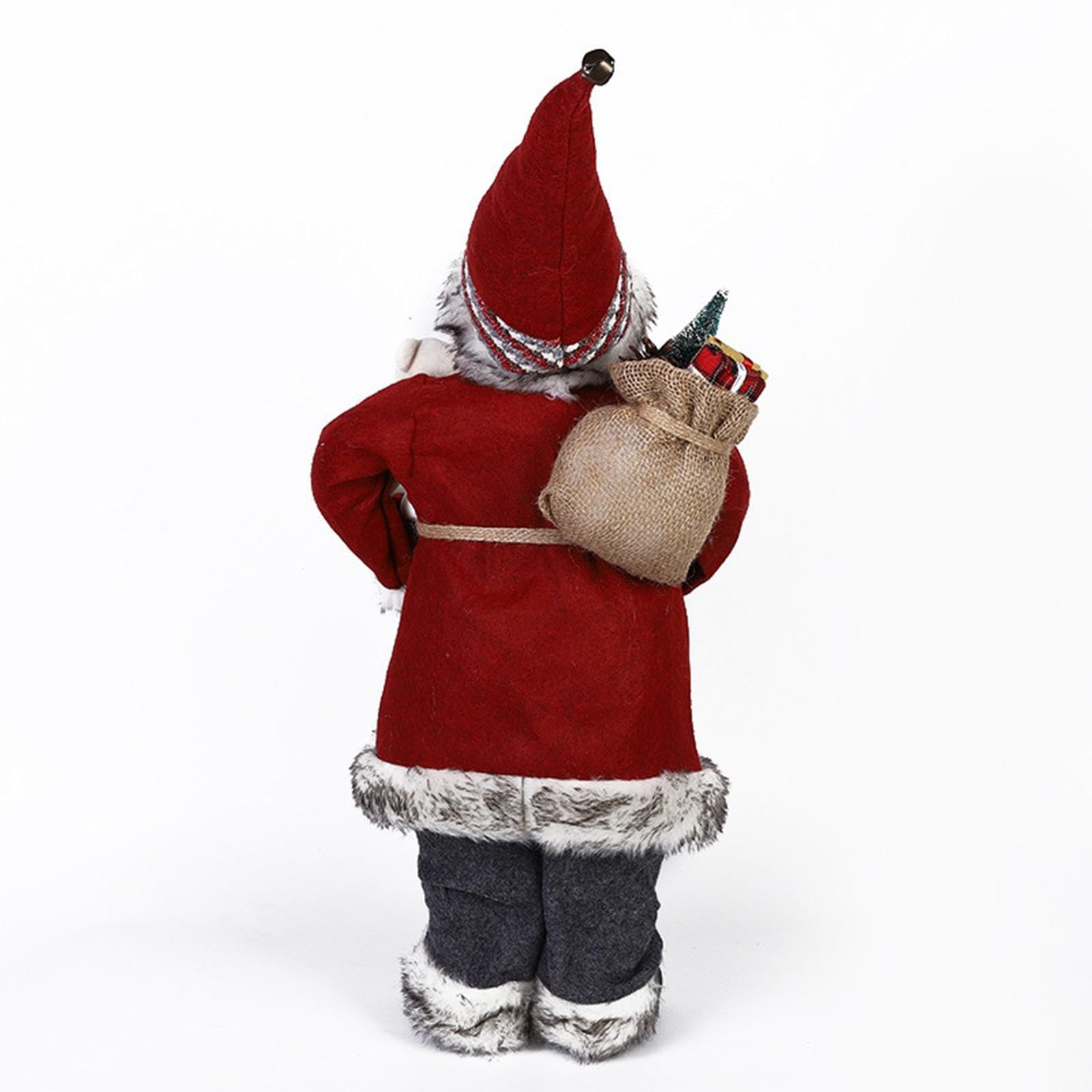 Figura de Papá Noel, Estatua Navideña, Personaje Decorativo de Mesa, Adorno Original de Resina, Adecuado para Sala de Estar, Oficina, Regalo para, 60CM, Individual