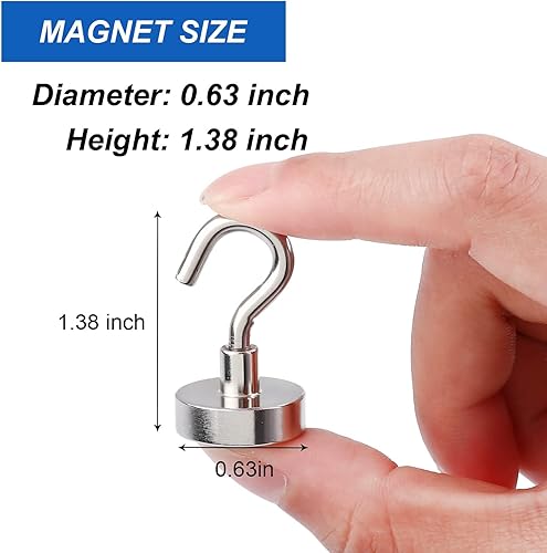 Vista 178 de LOVIMAG Imanes de crucero con ganchos, ganchos magnéticos de 50 libras para cabinas de cruceros, imprescindibles para viajes, imanes de neodimio
