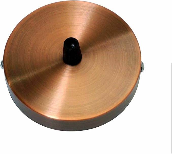 LEDSone Industriële plafondkap verlichtingsset armatuur 120 mm voor hanglamp plafondlamp enkel gat met plafondplaat beugel 100 mm aarde 1 pak