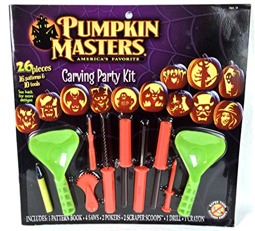 Pumpkin Masters 26 Pc Carving Party Kit