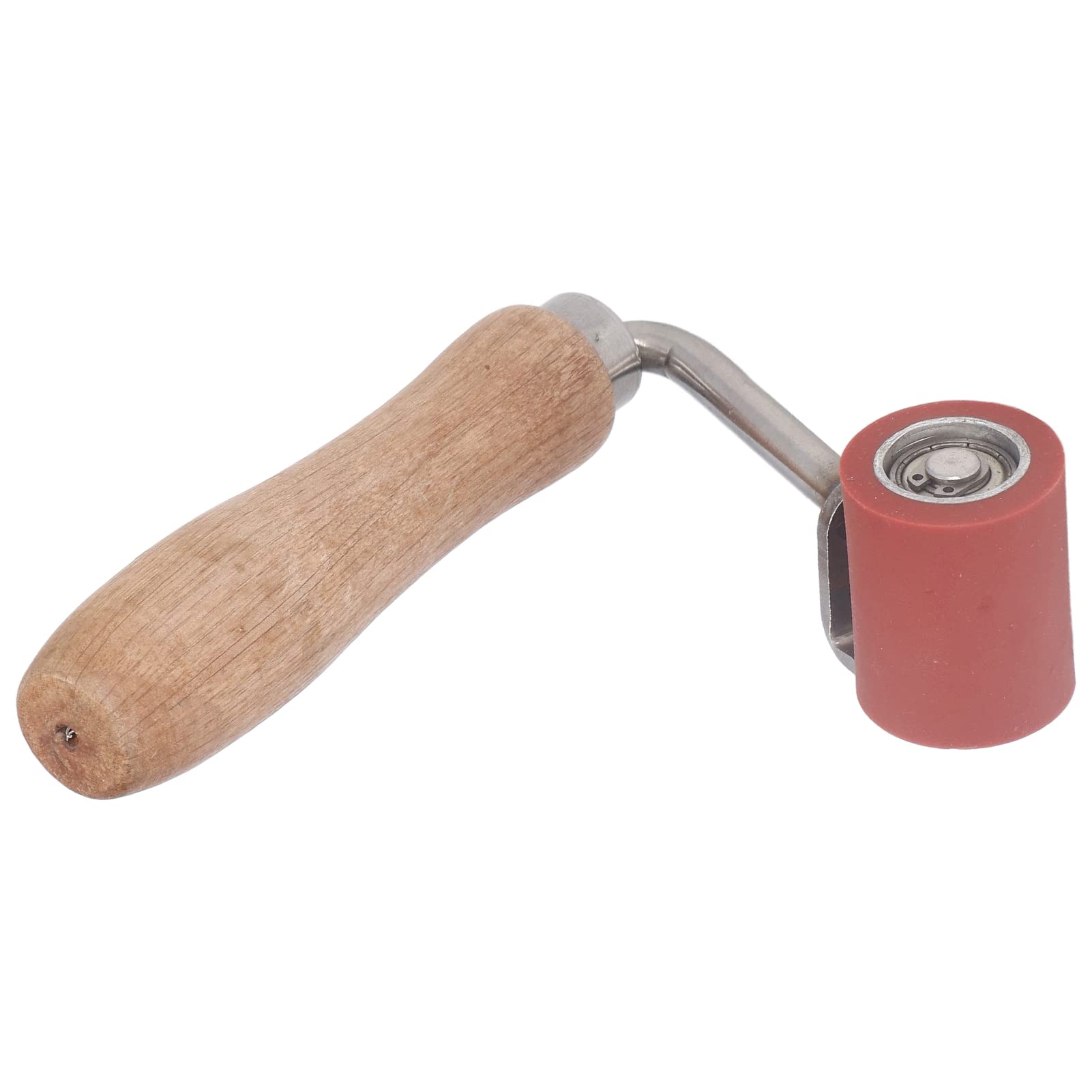 Rodillo de costura de silicona de 1,7 pulgadas de ancho, cojinete de doble dirección, mango ergonómico de madera y soldadura de lona y techo de lona EPDM