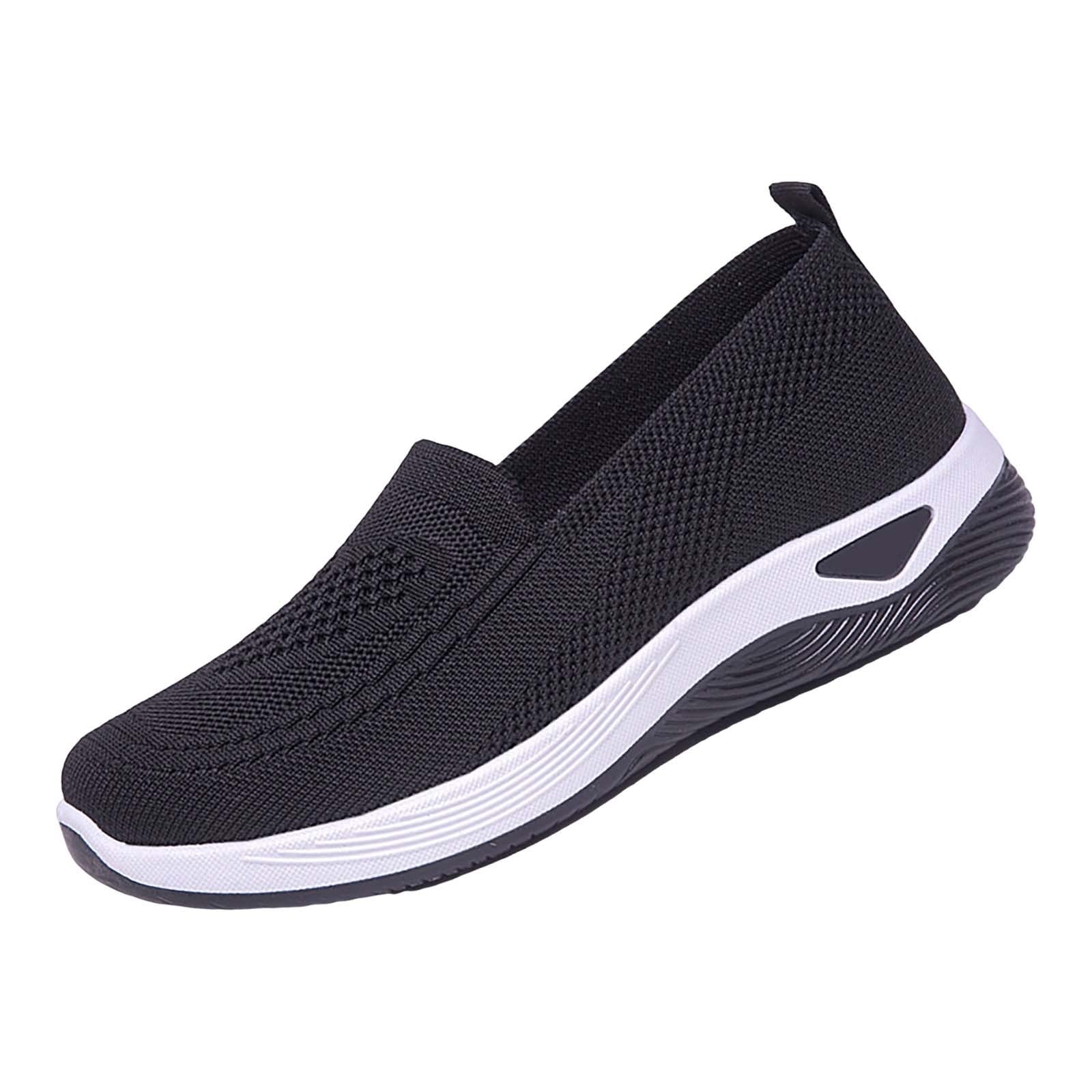 Scarpe Ortopediche Donna Traspiranti Slip on Scarpe per Diabetici Casual Antiscivolo Comode Sneakers Donna Tennis in Rete Morbida Running Sneakers Offerta Punta Chiusa Camminare Estive Shoes