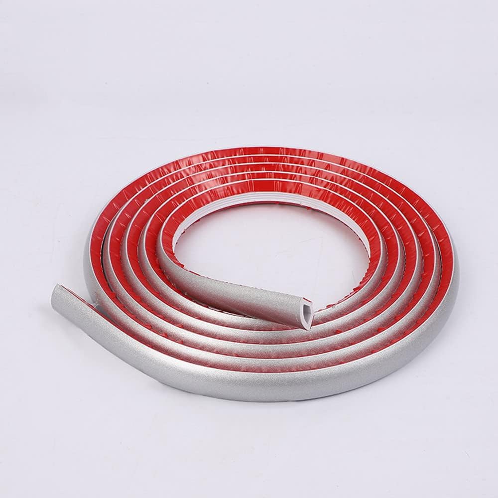 Flexible Quarter Round Molding Self Adhesive, 16.4 Feet Waterproof Molding Trim for Wall Edge, Cabinet Edge, Ceilings Edge, Countertops(Hollow) (White self-Adhesive)