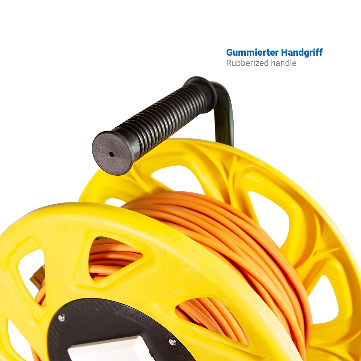LogiLink cq3060s Enrouleur de câble réseau avec Prises 6 A STP RJ45 Keystone 60m