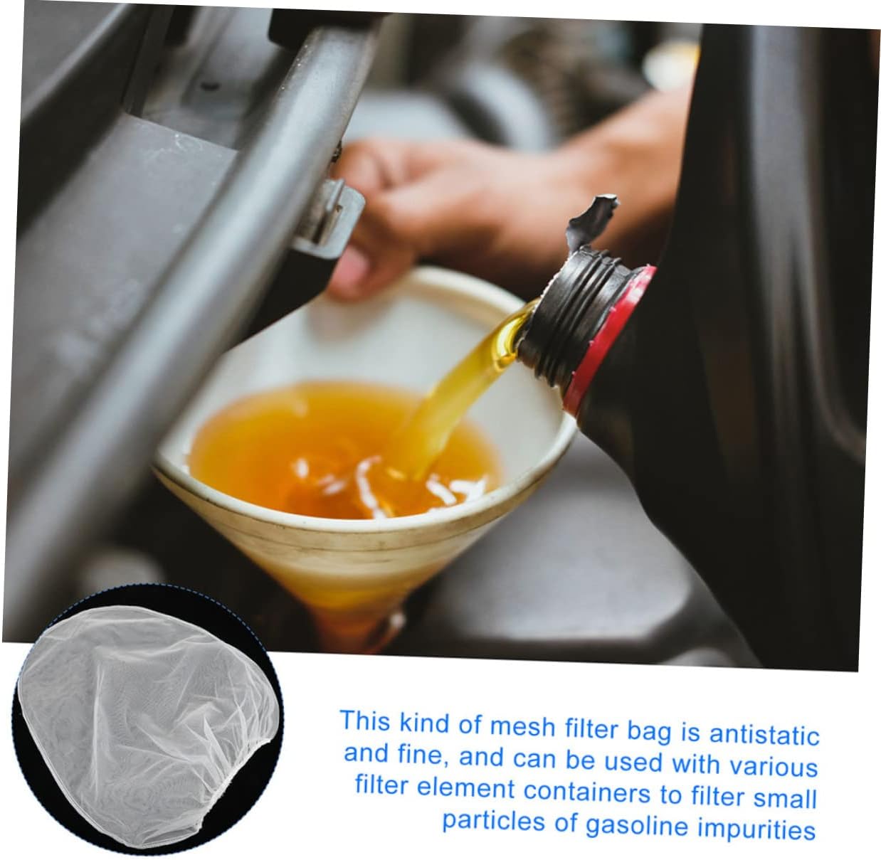 10pcs Drawstring Filter Bag for Oil Paint Durable Paint Strainers Efficient Mesh Filter Bags for Coating for Daily Filtration and Avoiding Waste Overflow