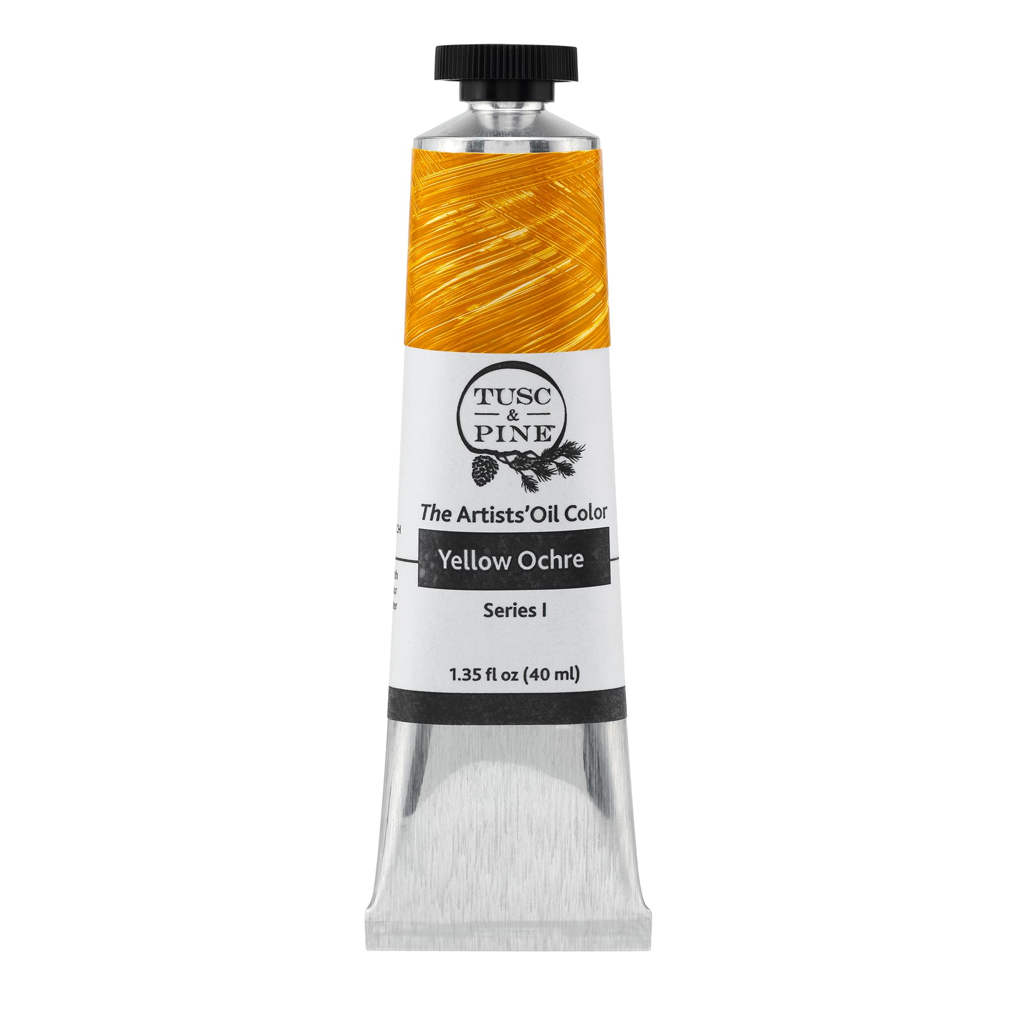 Tusc & Pine Artist Oil Paint - Yellow Ochre, 40 ml, Non-Yellowing, Rich & Creamy Consistency, Maximum Pigment Load, Small Batch Milled Oil Paints Made
