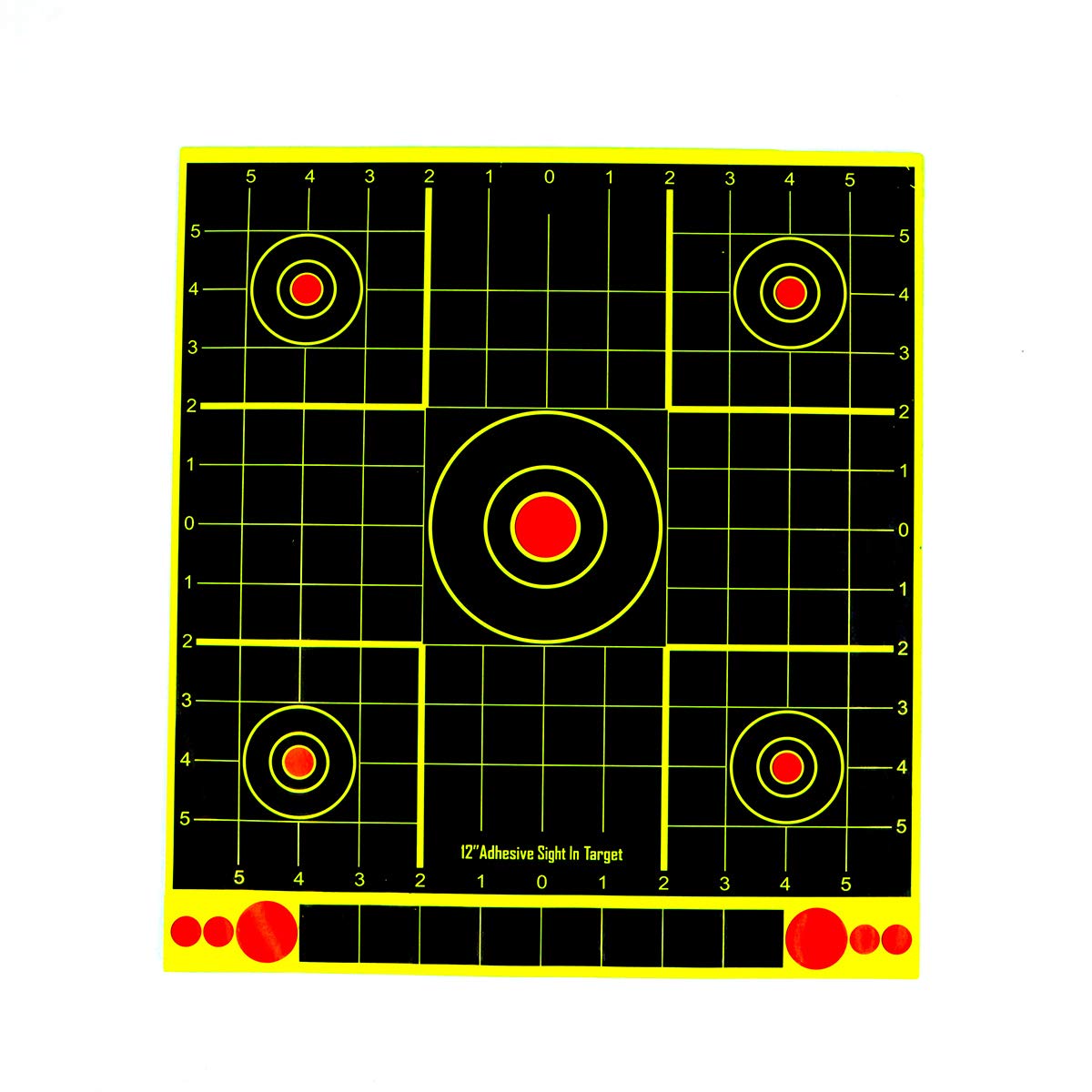 Confezione da 10 bersagli di tiro Splatterburst Adesivo Bersagli di tiro Scatti Burst Bright Fluorescent Yellow in Caso di Impatto