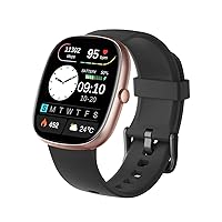 HUAKUA Smartwatch Uomo Donna Risposta Chiamate Orologio Contapassi da Polso Cardiofrequenzimetro