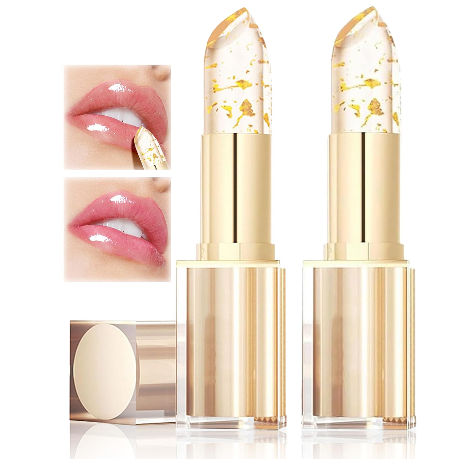 2 PCS Reveline Rouge à Lèvres, 2026 Rouge a Levre PH de la Peau, Sans Transfert Rouge a Levre Adaptatif, Baume Hydratant Longue Tenue 24h, Rouge à Lèvres Longue Tenue, Changement De Couleur