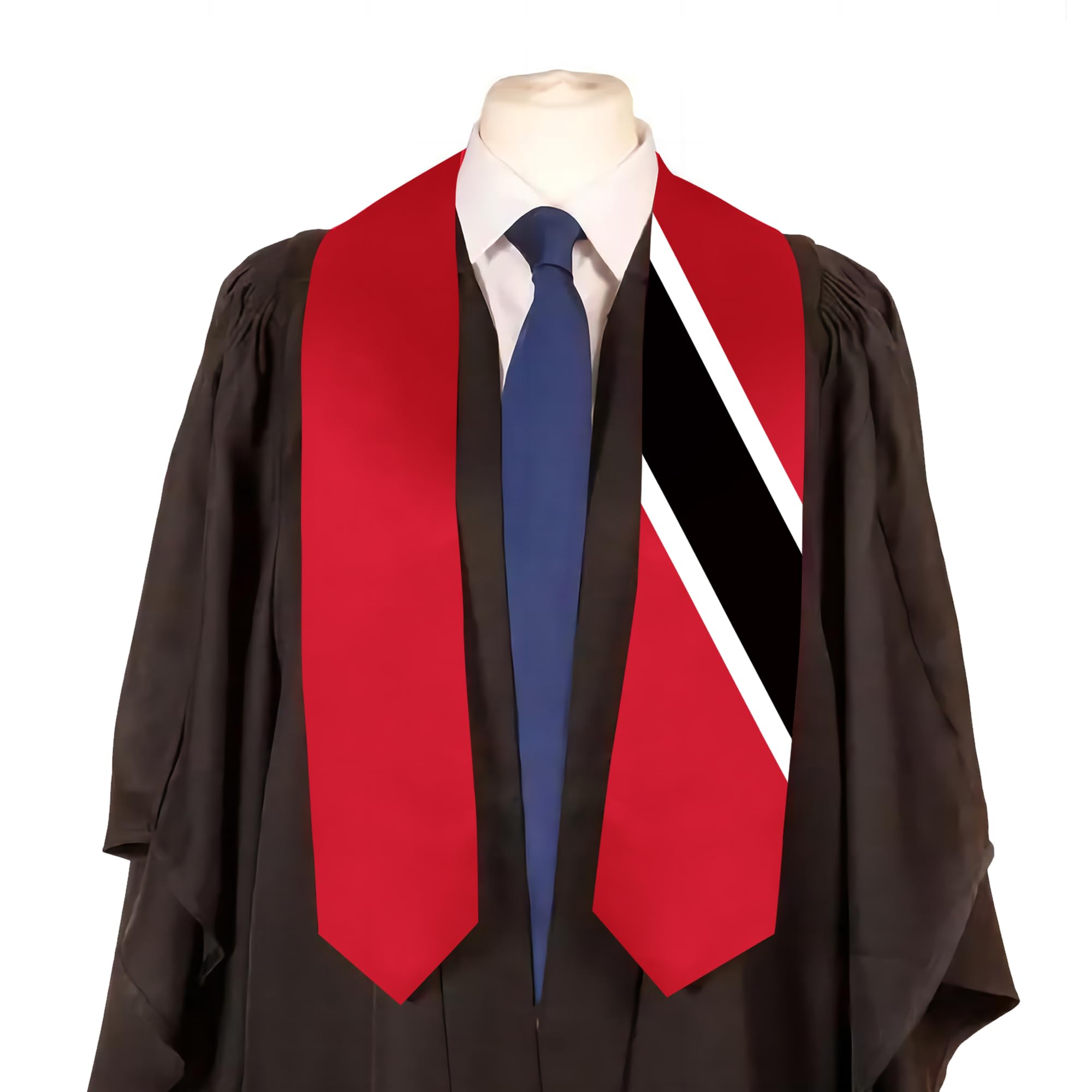 Trinidad Flag Graduation Stole Satin Stole Scarf for Study Aboard International Students 72