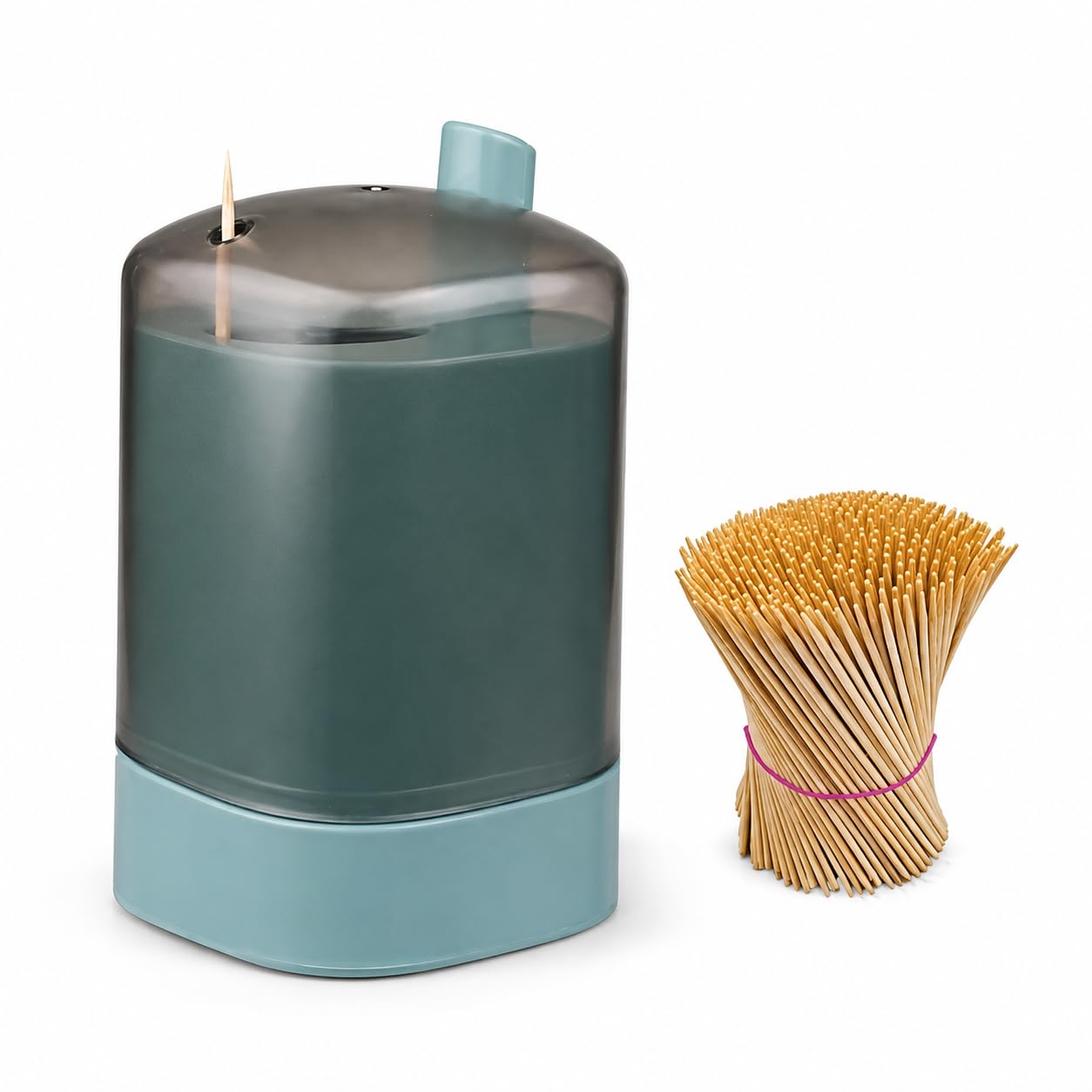 MeeTo 1pcs Toothpick Dispenser Box, Automatic Pop-Up Toothpick Holder with Push Button Function For Dining Table, Kitchen, Toothpicks Container Sturdy Safe, Storage Box (Toothpick Not Included)-image-21