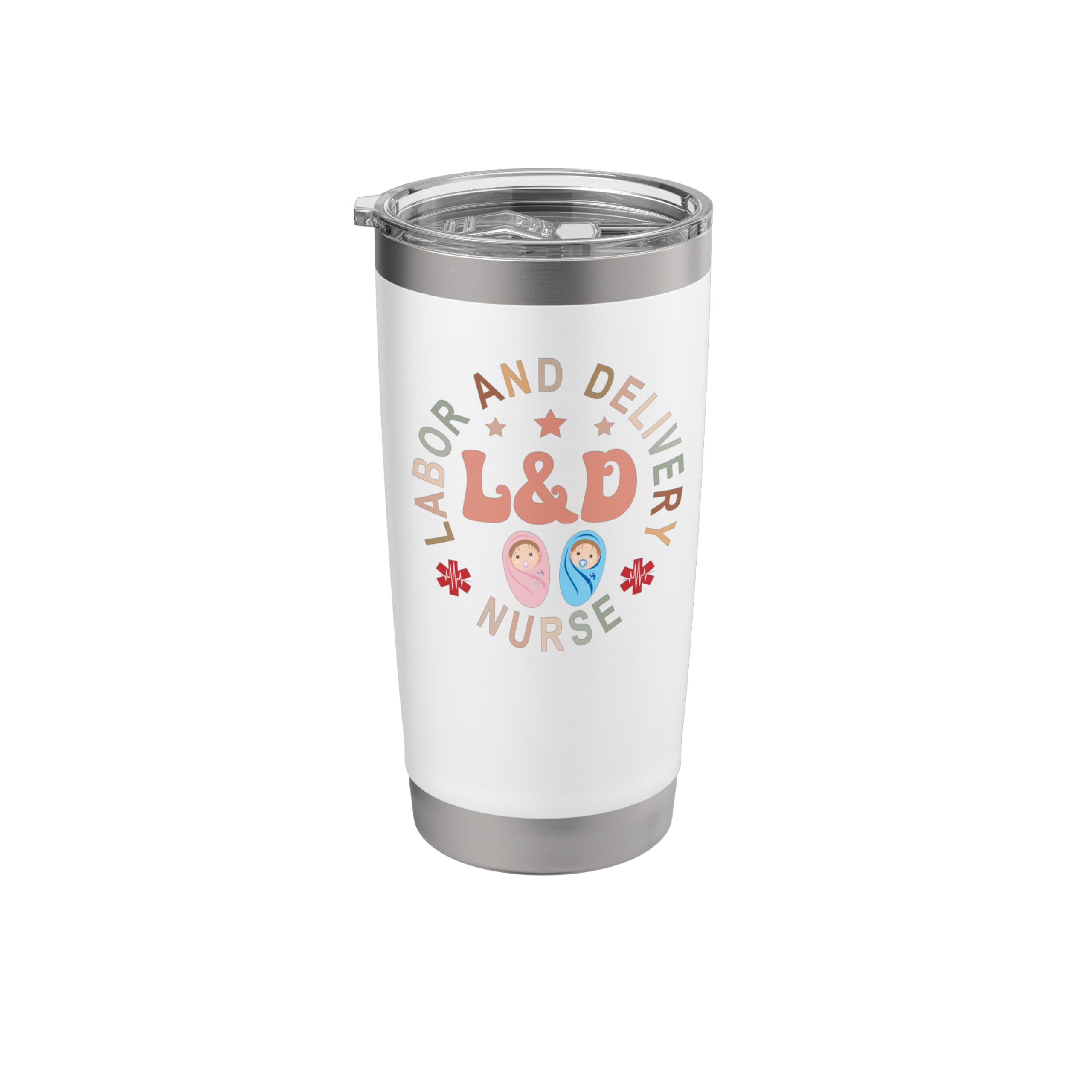 Labor and Delivery Nurse Labor Delivery Nurse LD Nurse Back Stainless Steel Insulated Tumbler