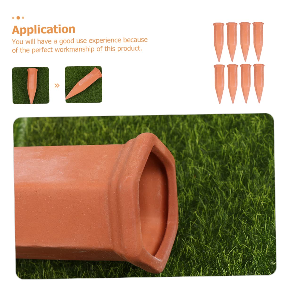 POPETPOP 8Pcs Automatic Plant Watering Spikes Self Watering Device for Outdoor Indoor Plants Garden Irrigation Tool Easy to Use Keeps Moist Decorative Design