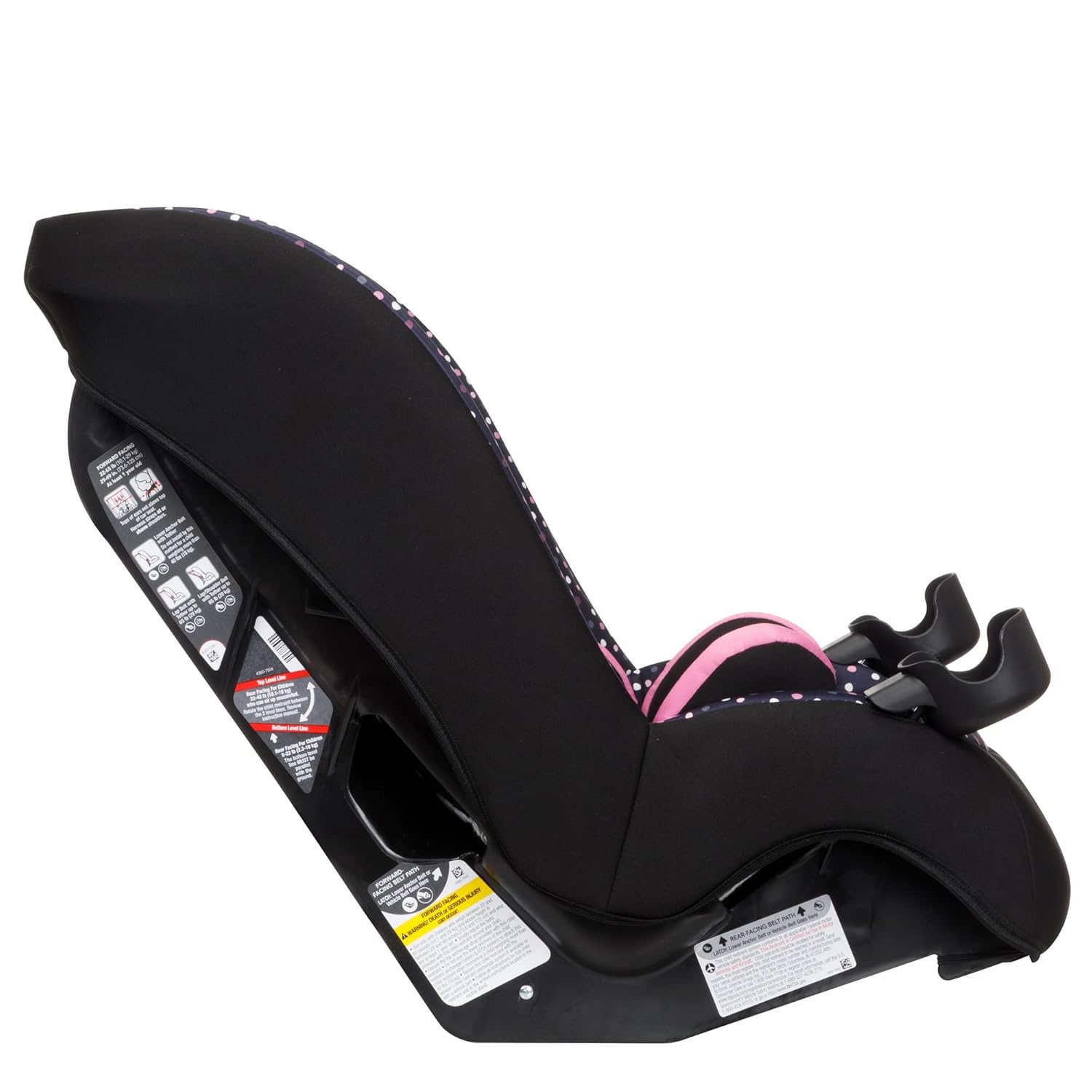 Disney Baby Jive 2 in 1 Convertible Car Seat, an Extra-Comfortable Ride That Lasts for Years: Rear-Facing 5-40 pounds and Forward-Facing 22-65 pounds, Minnie Dot Party - Image 4