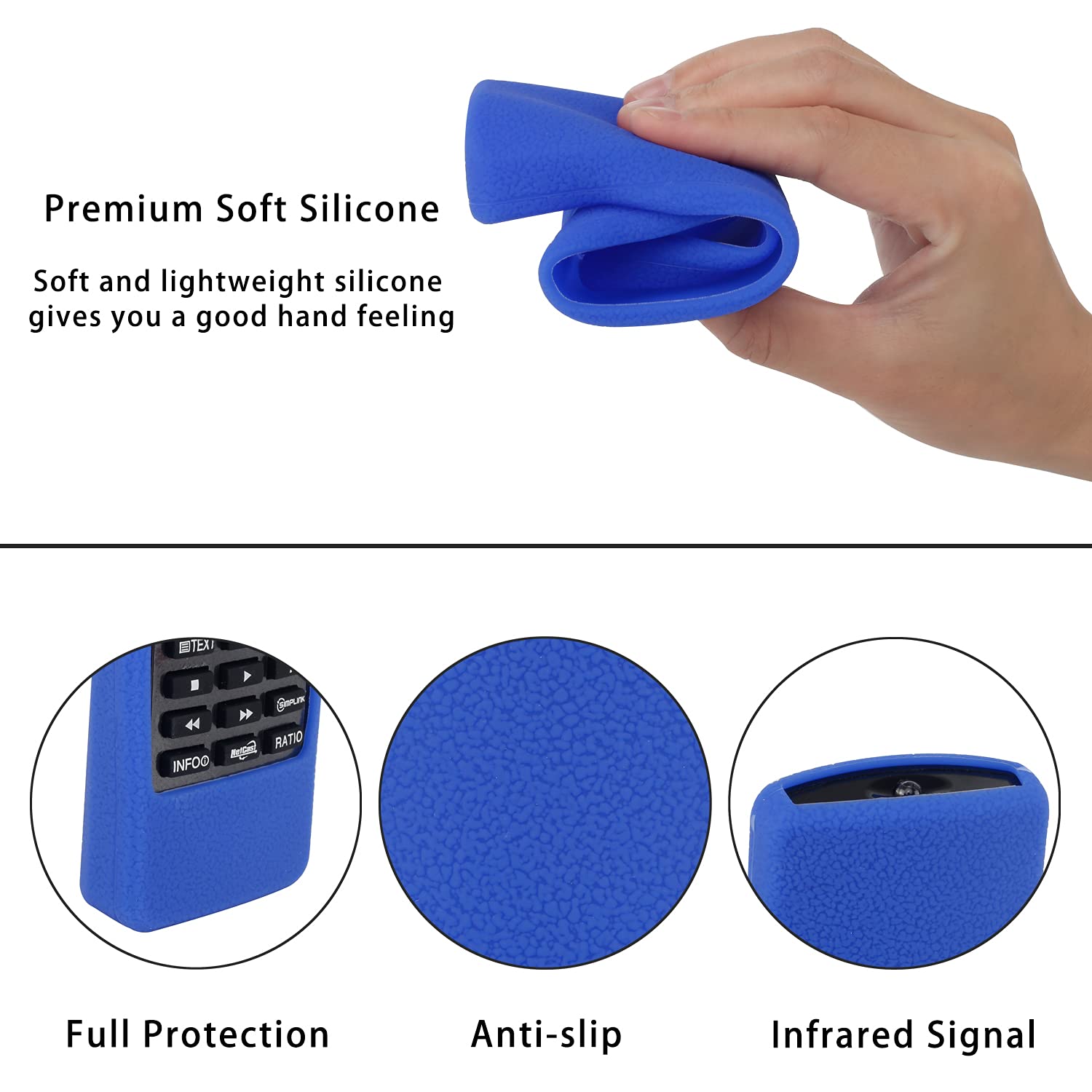 Custodia In Silicone Fluorescente Per Telecomando LG - Compatibile Con AGF76692608, AKB73615303, AKB73756567 - Con Cordino Antismarrimento (Verde Scuro) - 2